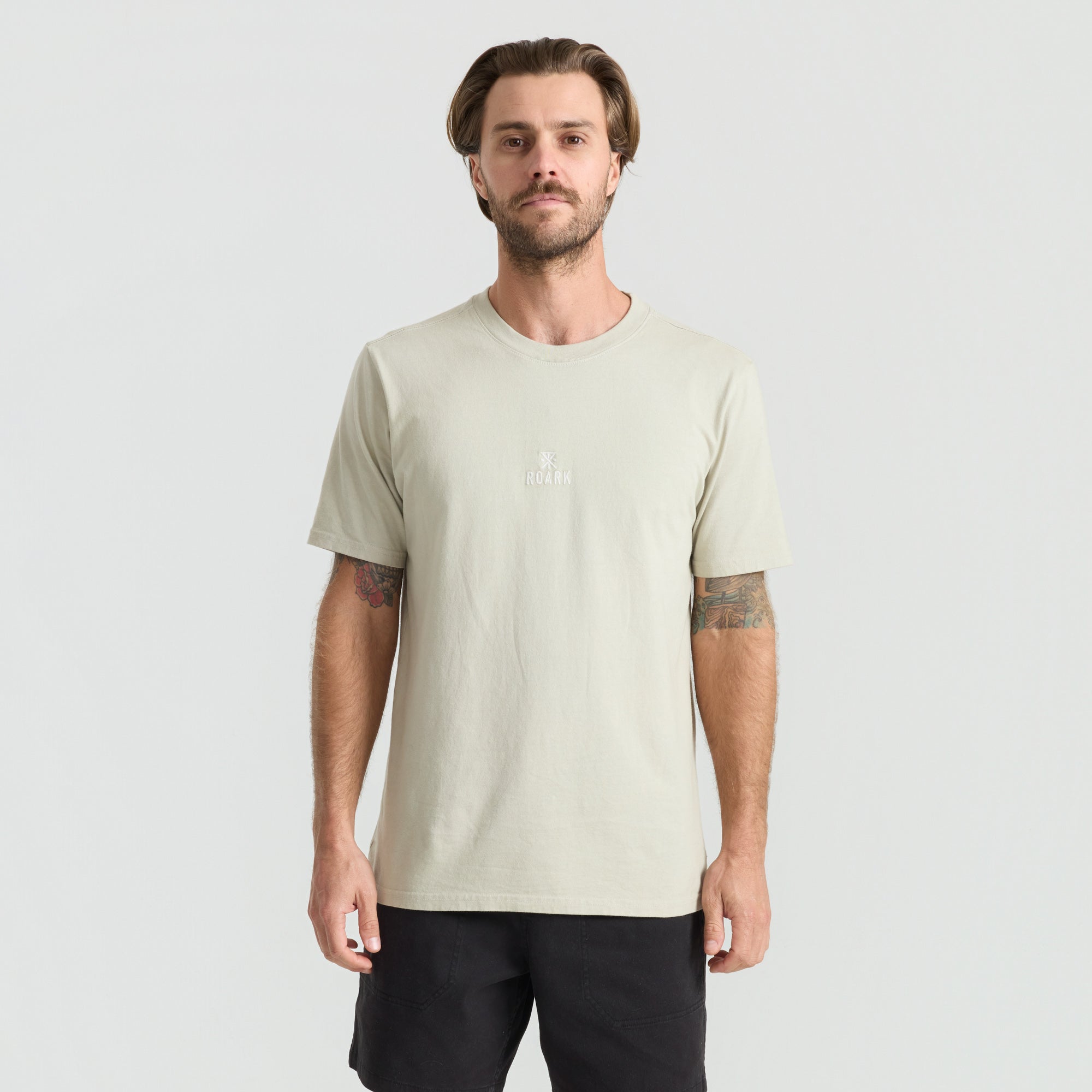 Safecamp Stickerei Premium-T-Shirt - Fossil