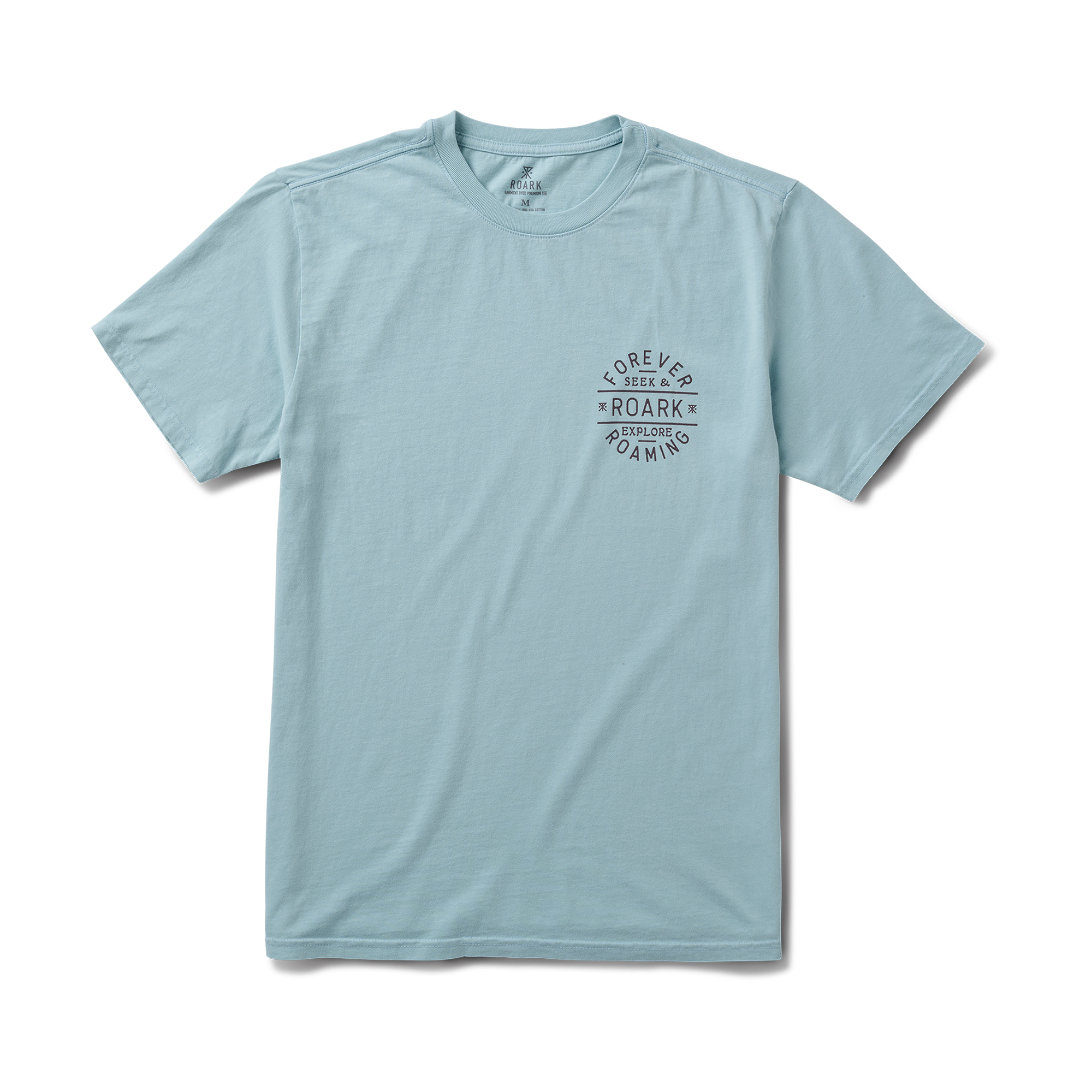 Stamp Premium-T-Shirt - Dusty Blau