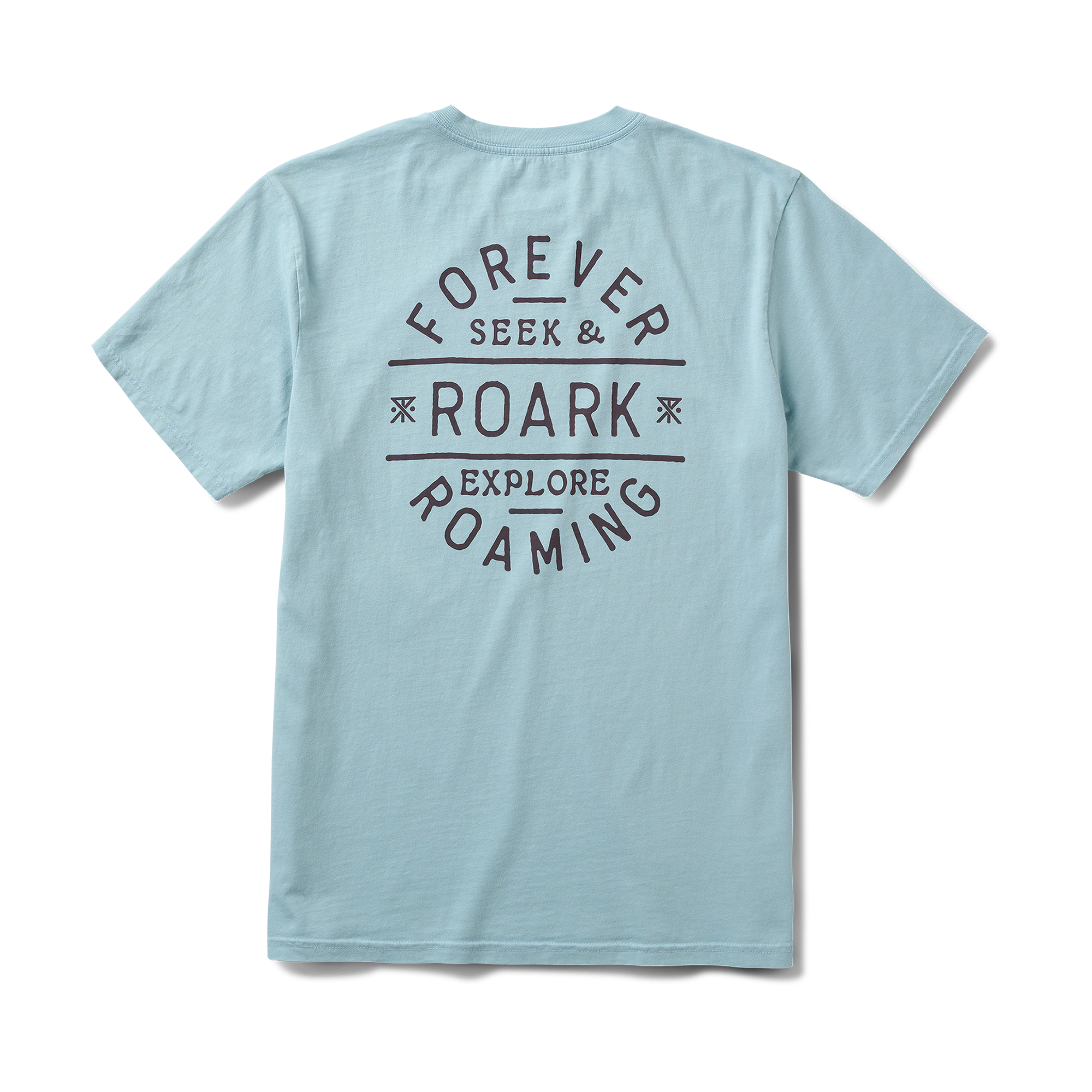Stamp Premium-T-Shirt - Dusty Blau