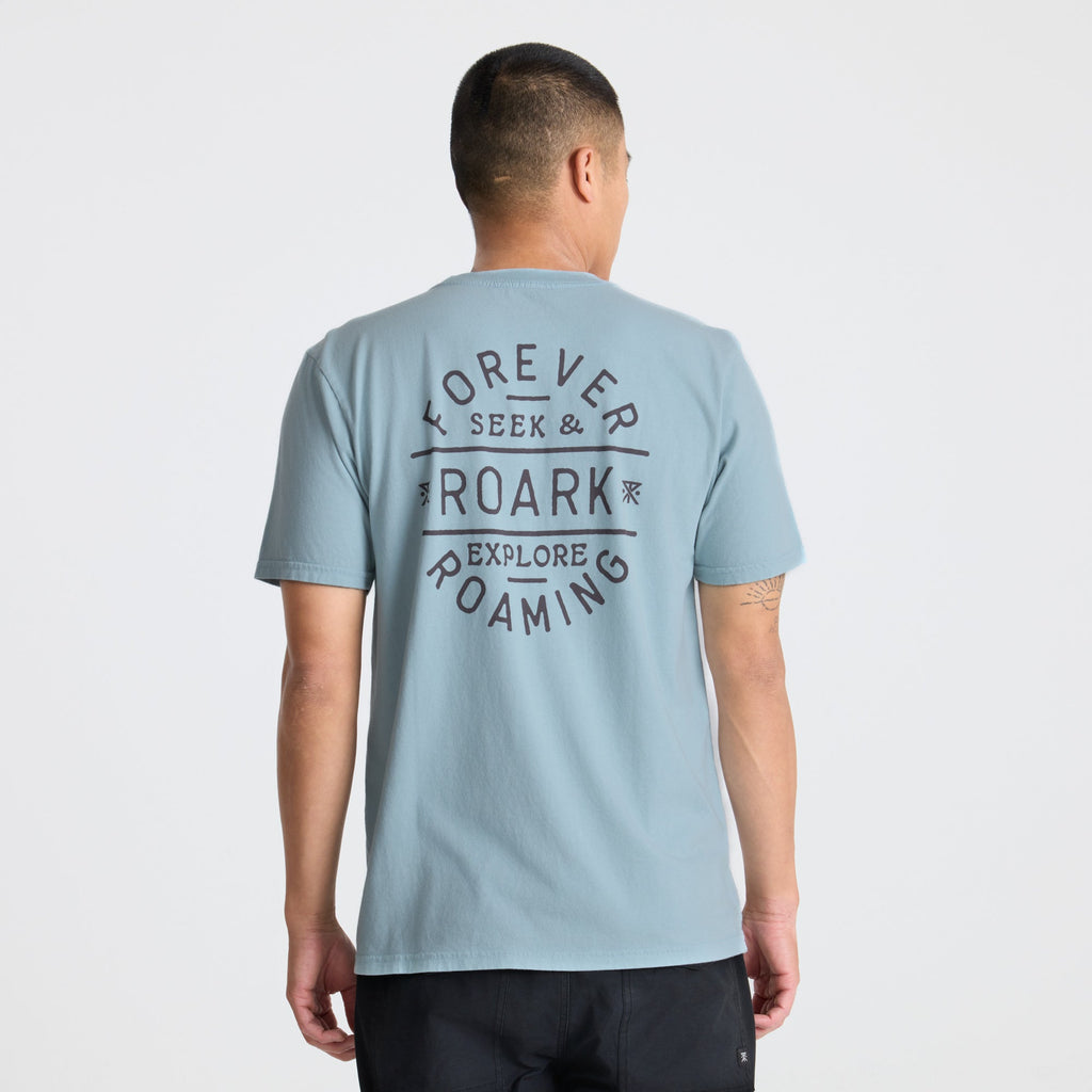 Stamp Premium-T-Shirt - Dusty Blau