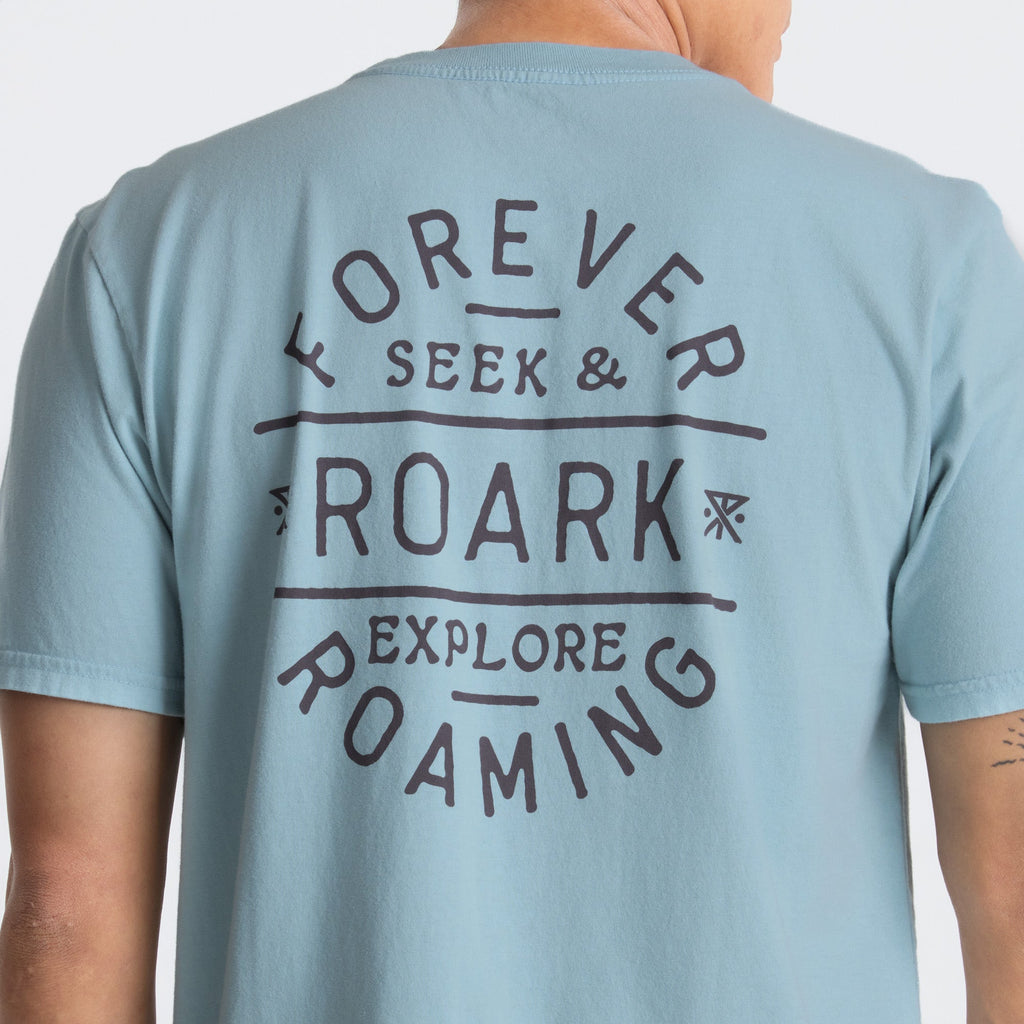 Stamp Premium-T-Shirt - Dusty Blau