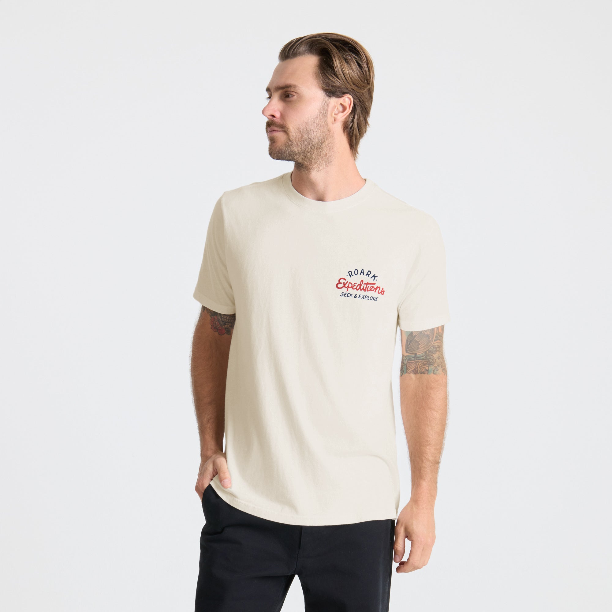 Sign Writer Premium-T-Shirt - Cremeweiß