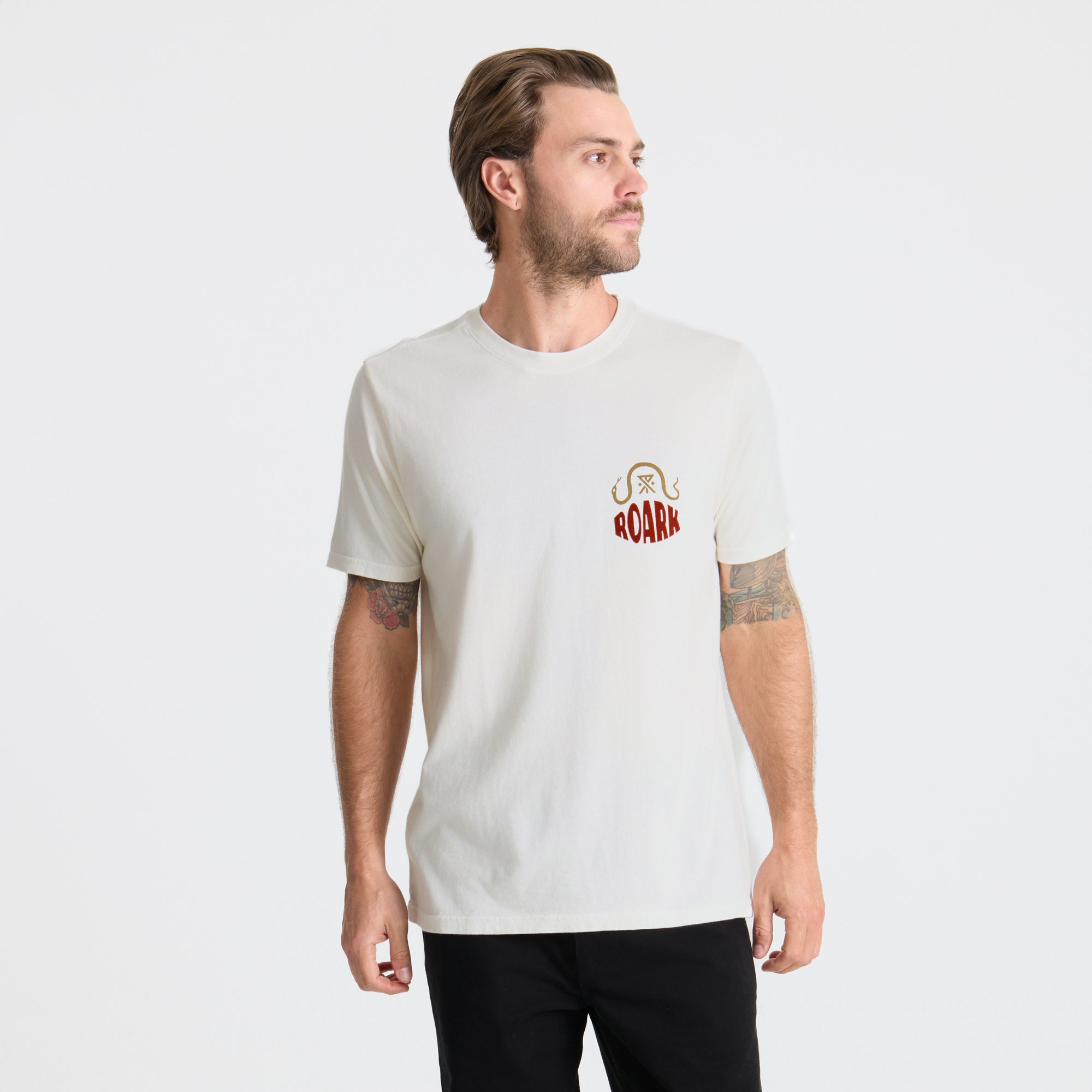 Palm Snake Premium-T-Shirt - Cremeweiß