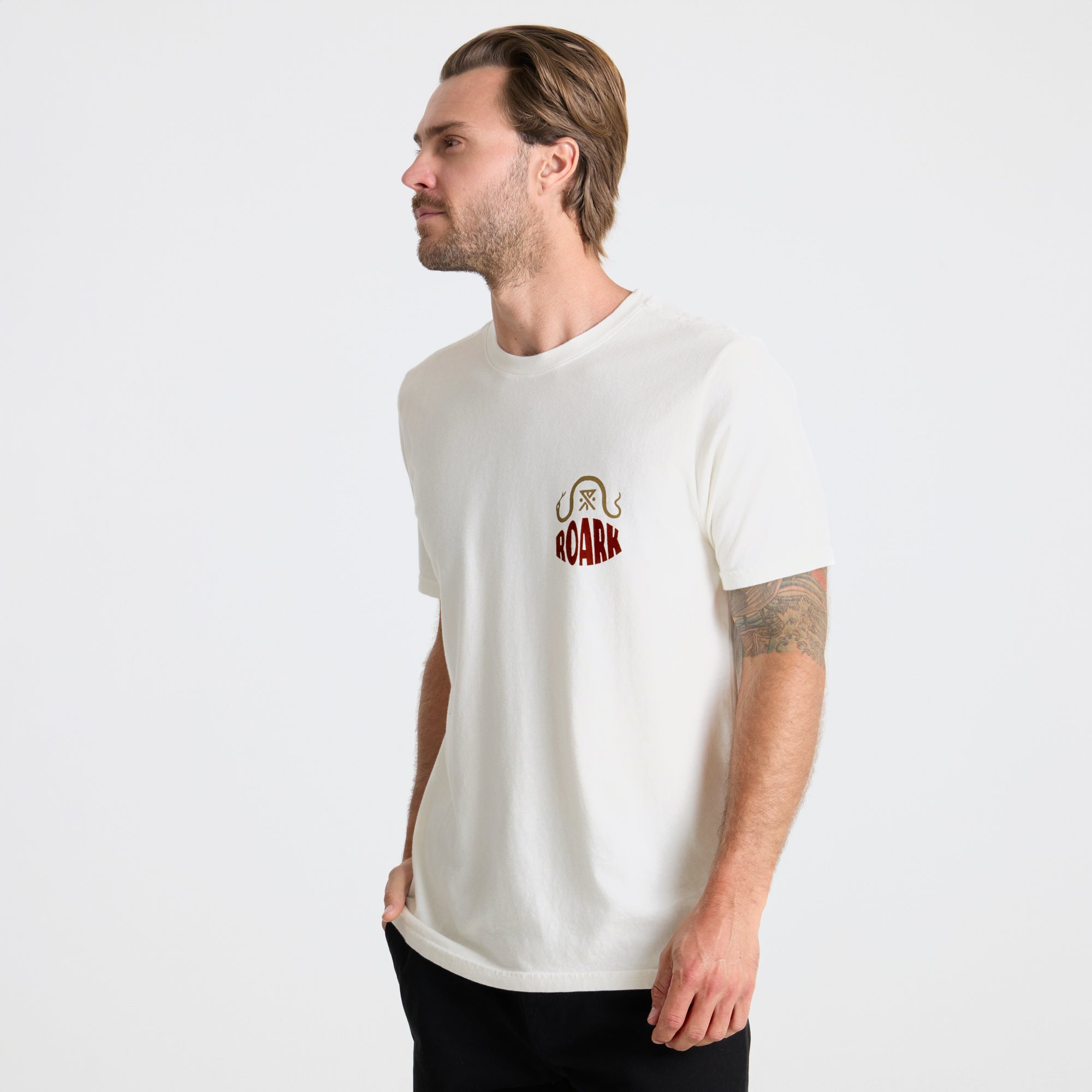 Palm Snake Premium-T-Shirt - Cremeweiß