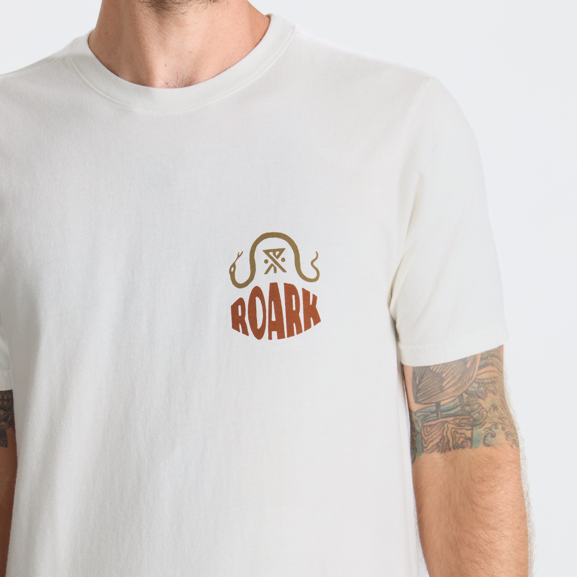 Palm Snake Premium-T-Shirt - Cremeweiß