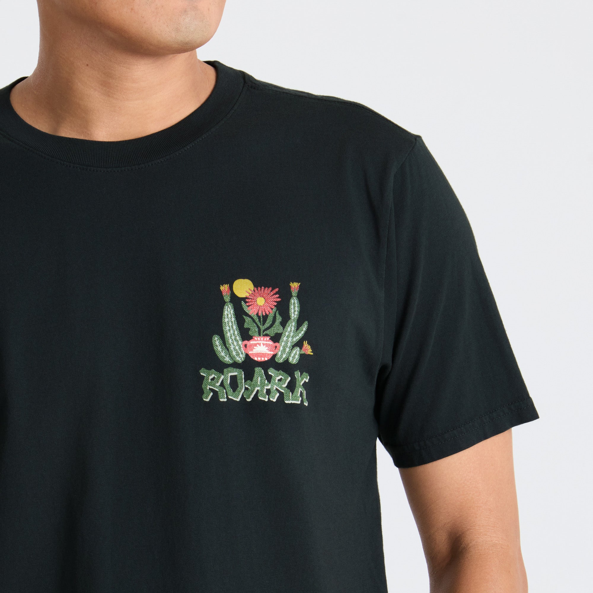 Cactus Garden Premium-T-Shirt - Schwarz