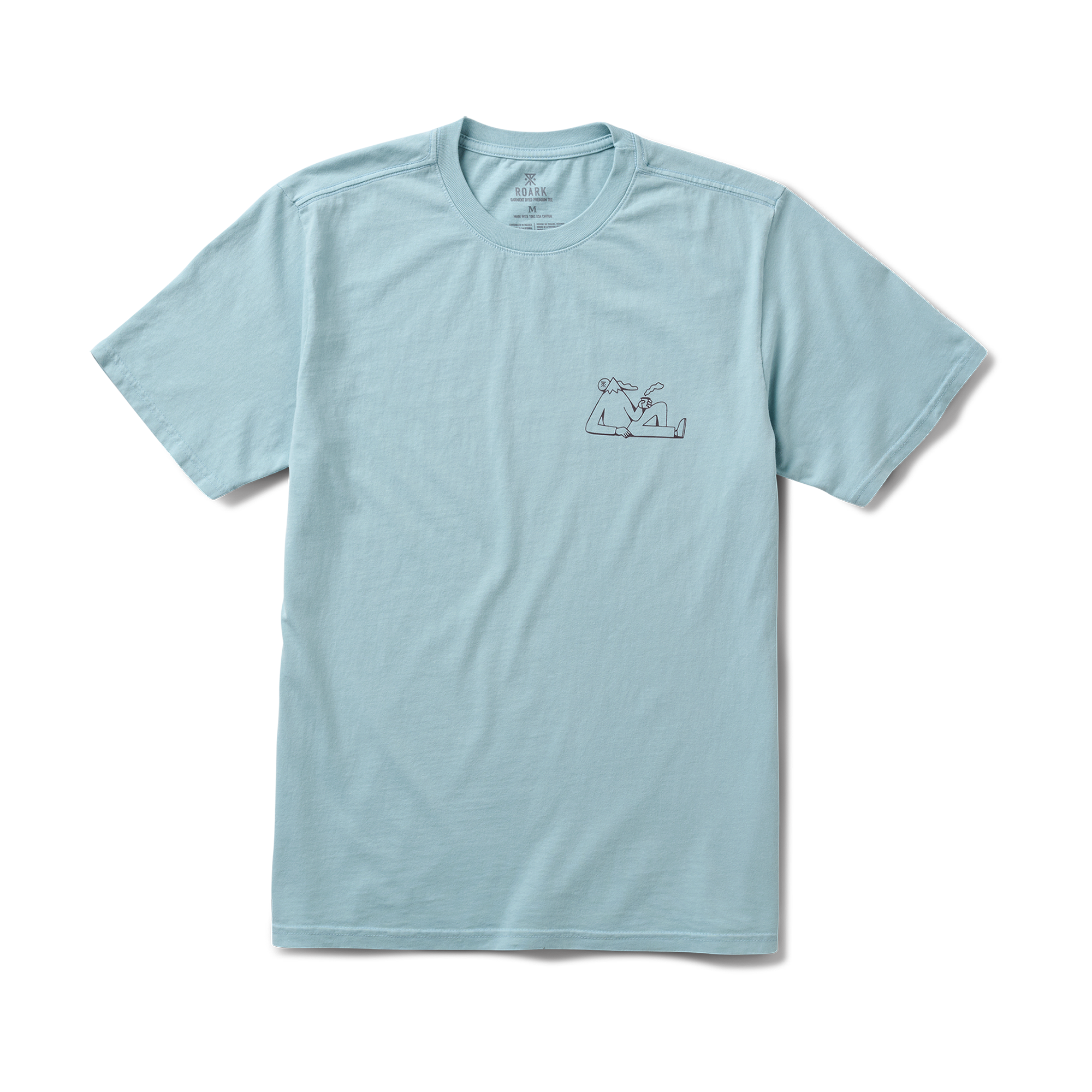 Unhustle Premium-T-Shirt - Dusty Blau