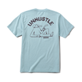Unhustle Premium-T-Shirt - Dusty Blau