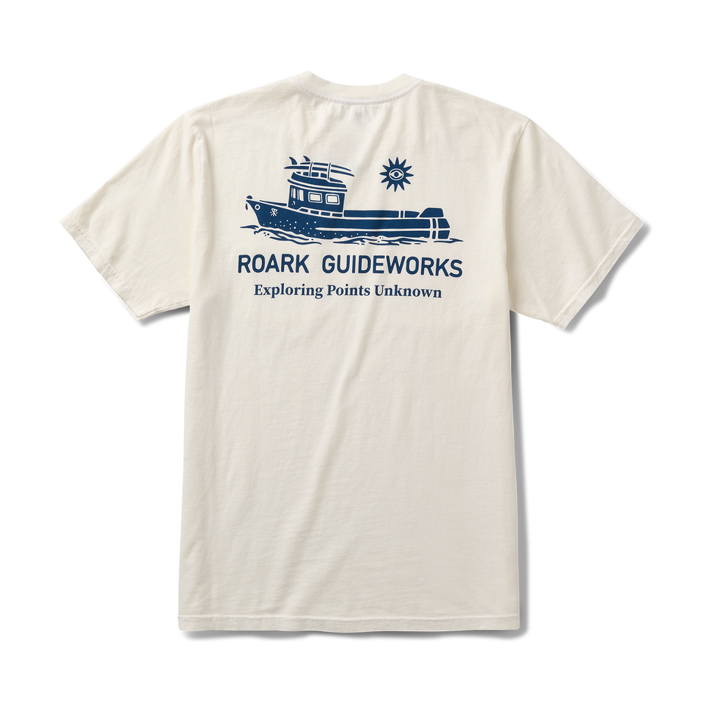 Guideworks Pocket Premium-T-Shirt - Cremeweiß