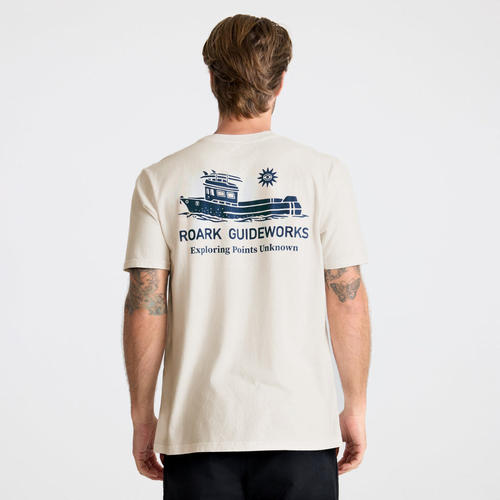 Guideworks Pocket Premium-T-Shirt - Cremeweiß