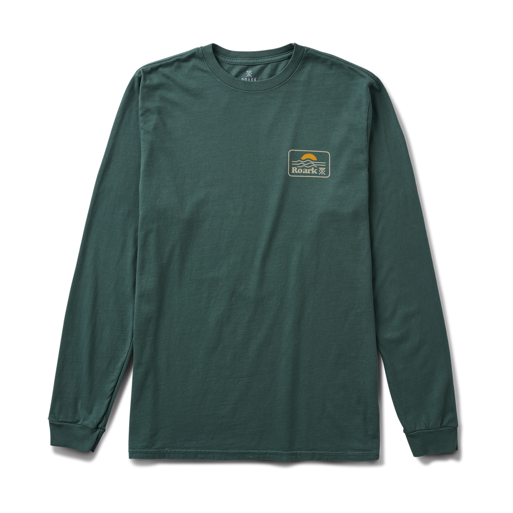 Earth & Sea Premium Langarm Tee - Schiefergrün