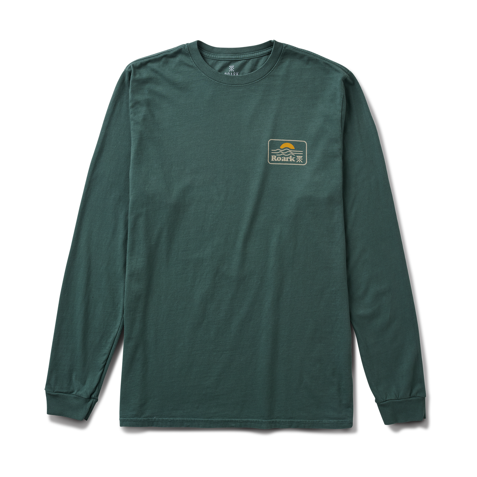 Earth & Sea Premium Langarm Tee - Schiefergrün