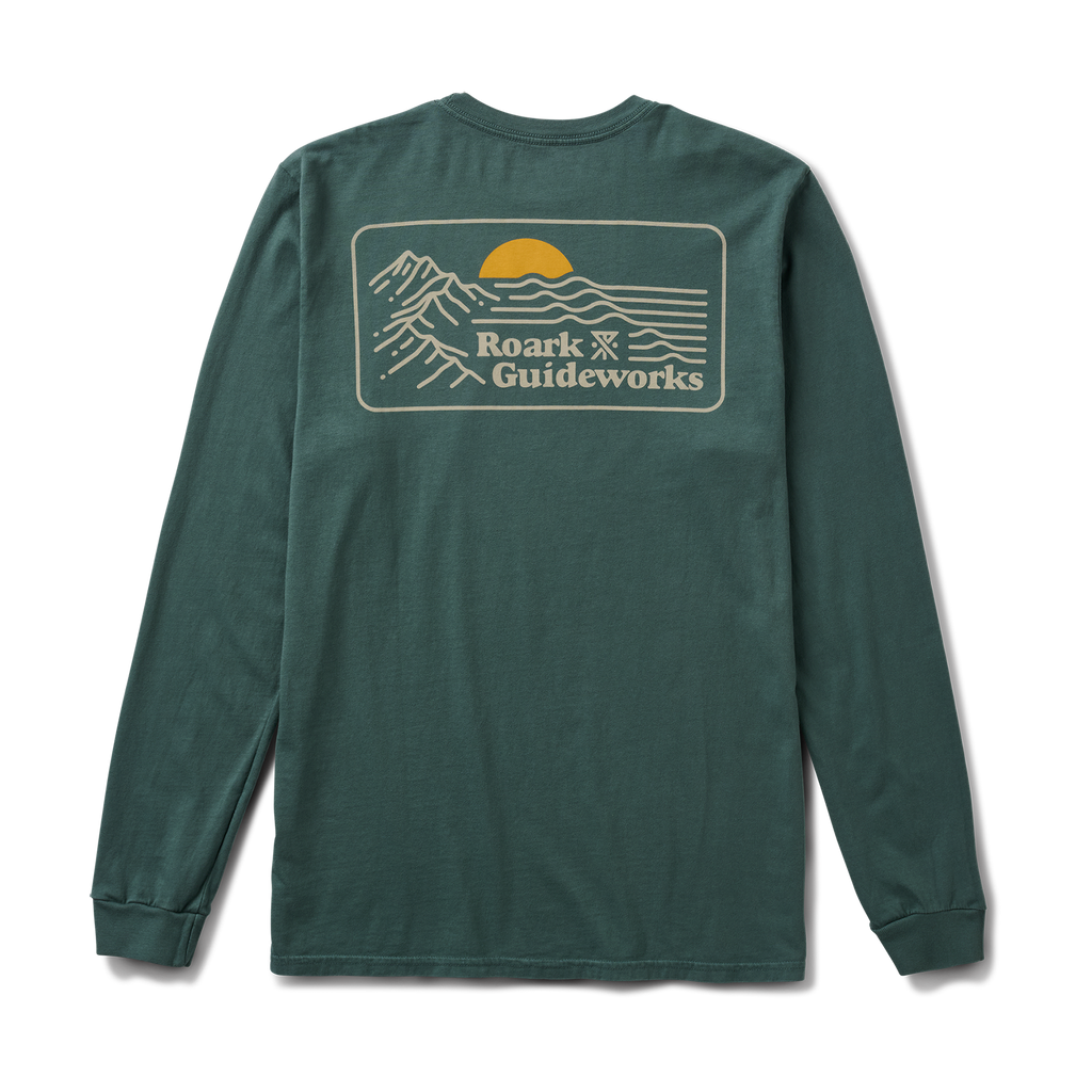 Earth & Sea Premium Langarm Tee - Schiefergrün