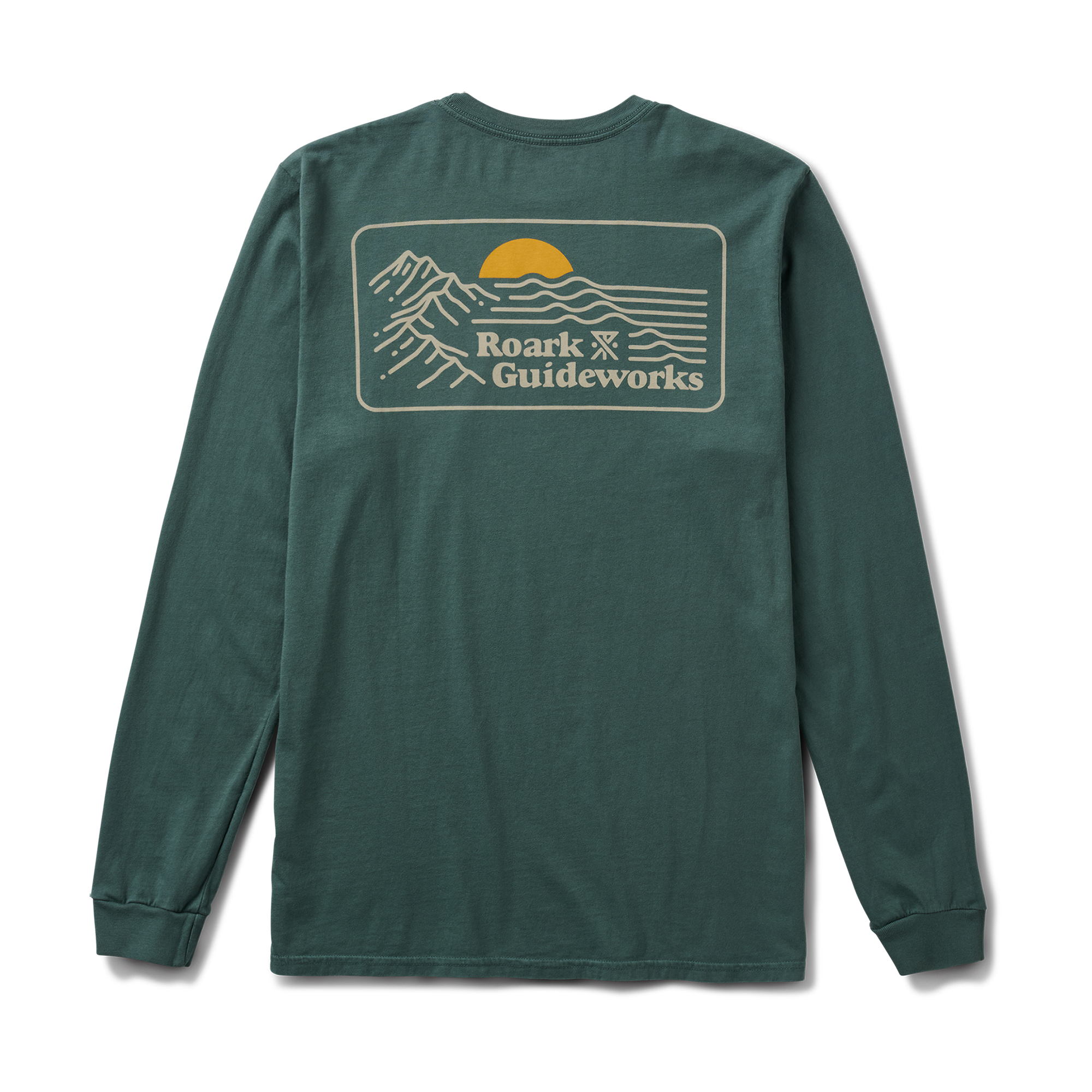 Earth & Sea Premium Langarm Tee - Schiefergrün