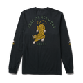 Jaguar Langarm Premium-T-Shirt - Schwarz