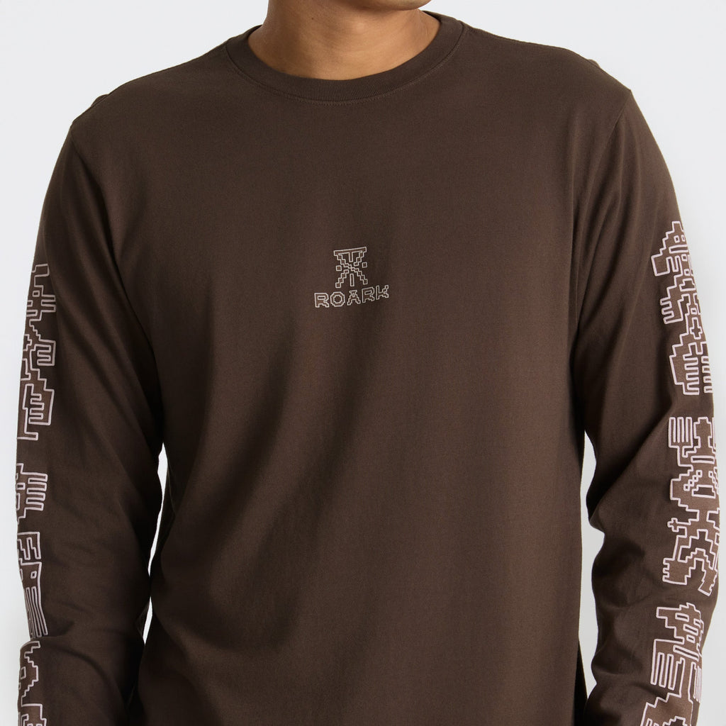 Tomas Premium Langarm Tee - Dark Braun (Deutsche Ausgabe)