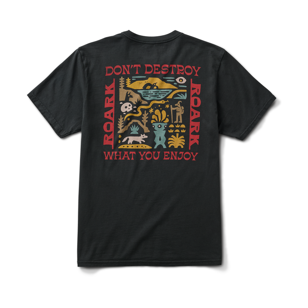 Genießen Sie Premium-T-Shirt - Schwarz