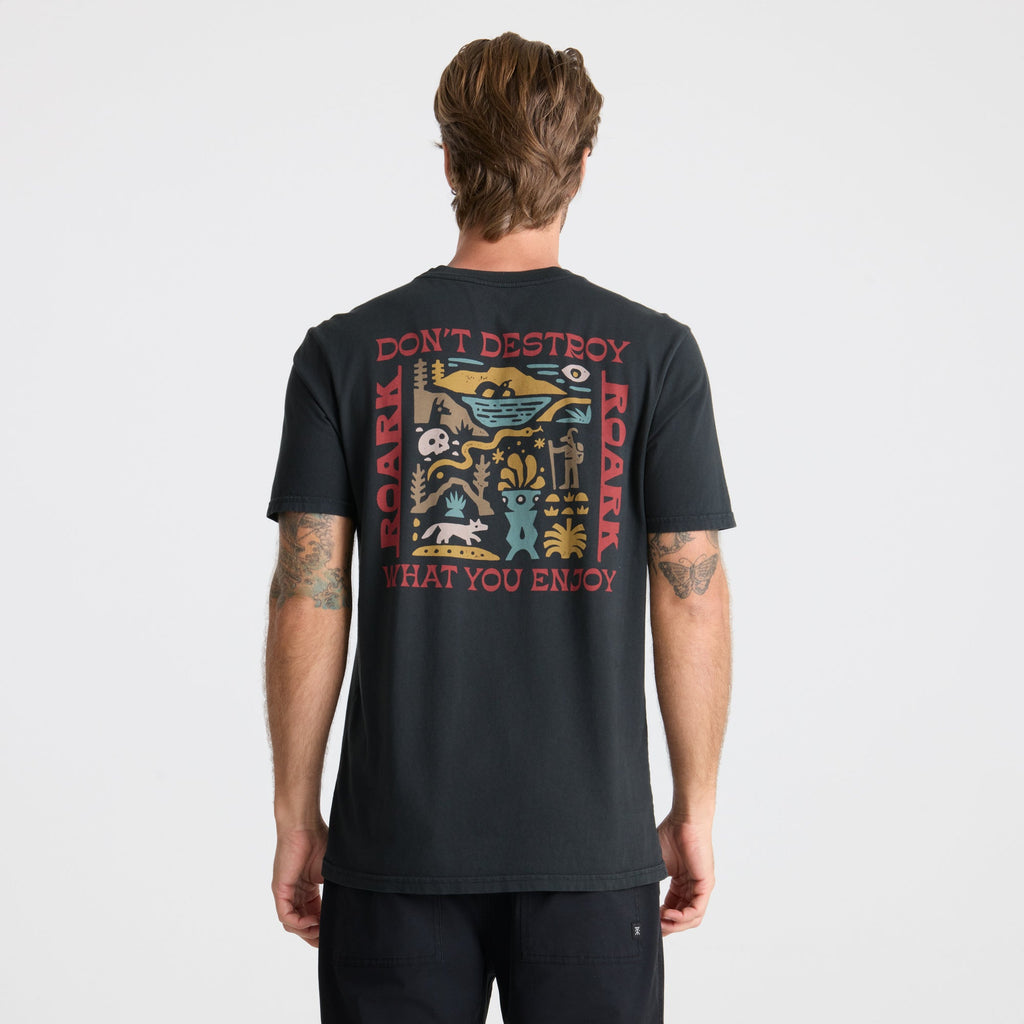 Genießen Sie Premium-T-Shirt - Schwarz