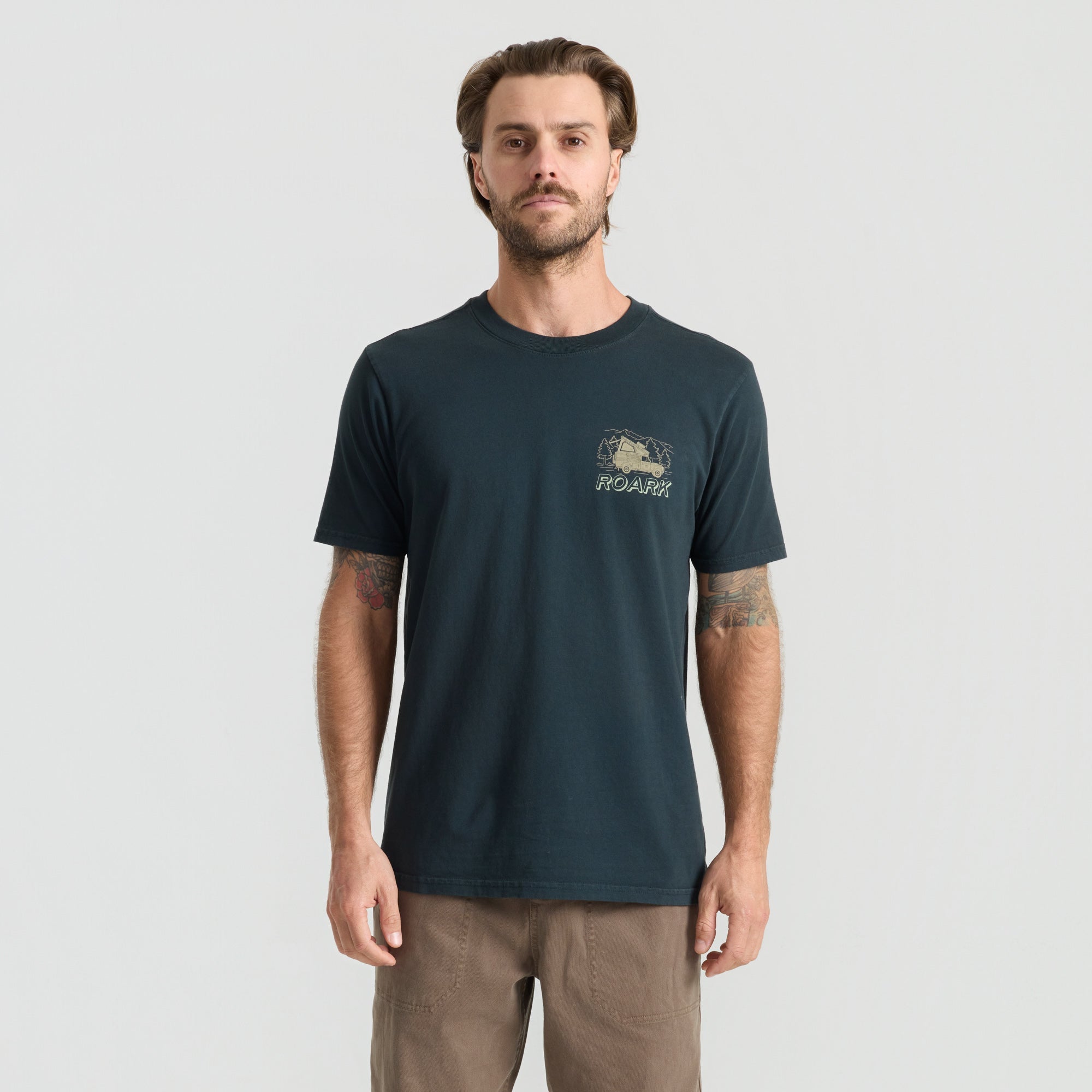 Camper Premium-T-Shirt - Schwarz gewaschen