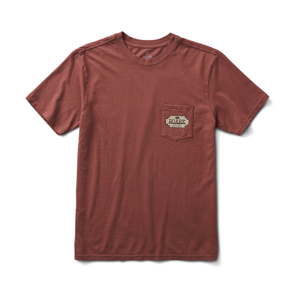 Shield Pocket Premium-T-Shirt - Roter Ton