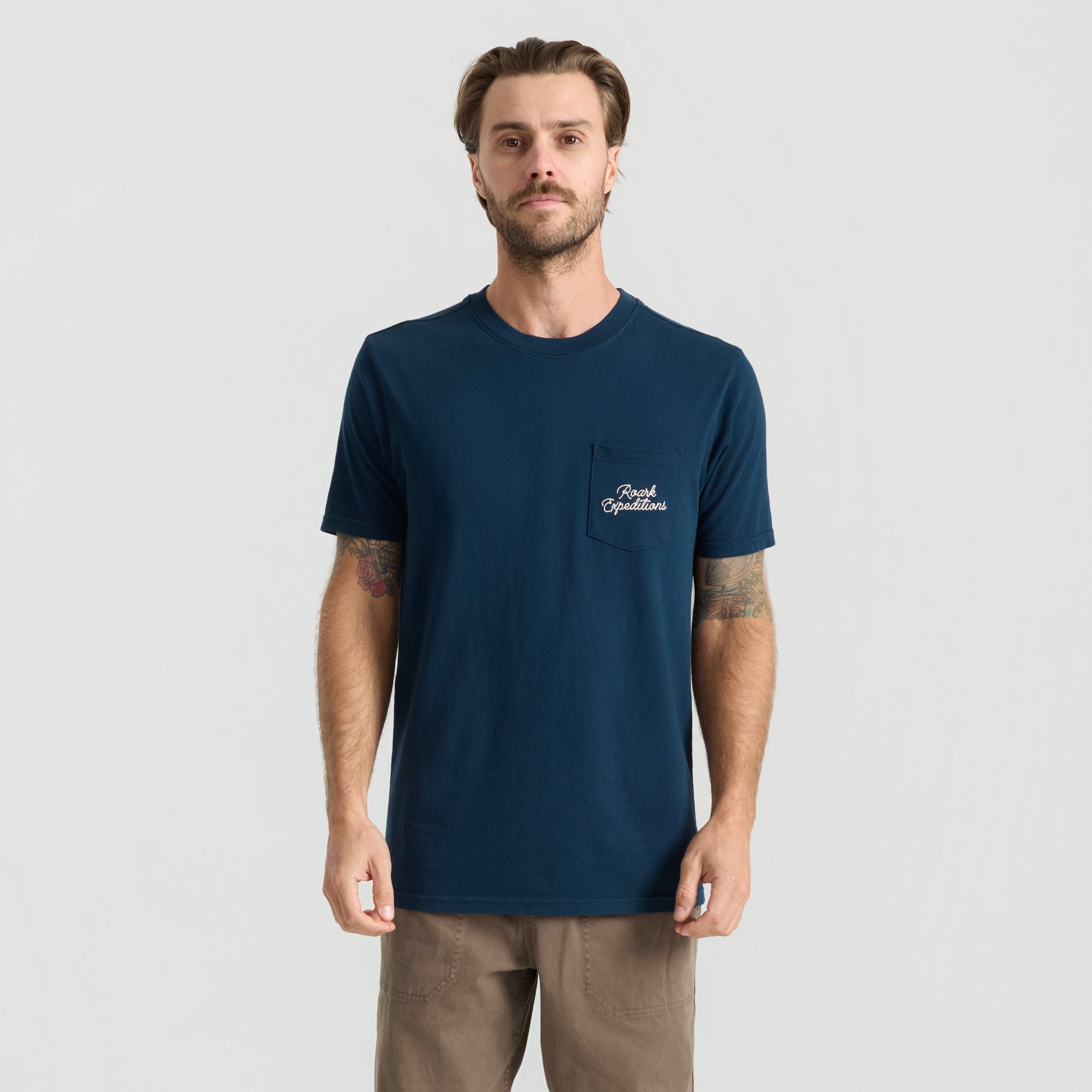 Expeditionen Pocket Premium-T-Shirt - Marine