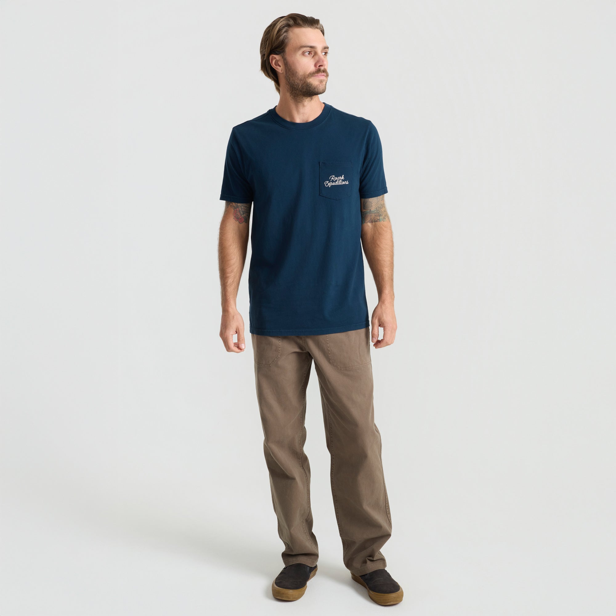 Expeditionen Pocket Premium-T-Shirt - Marine