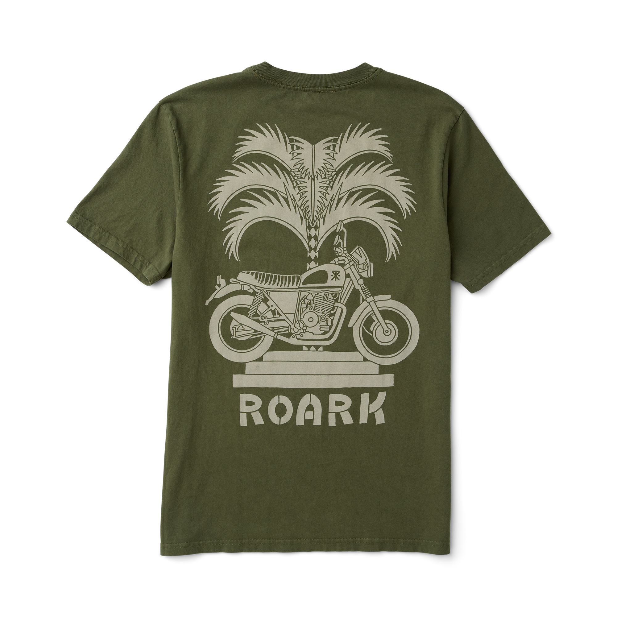 Moto Palm Premium-T-Shirt - Militärisch