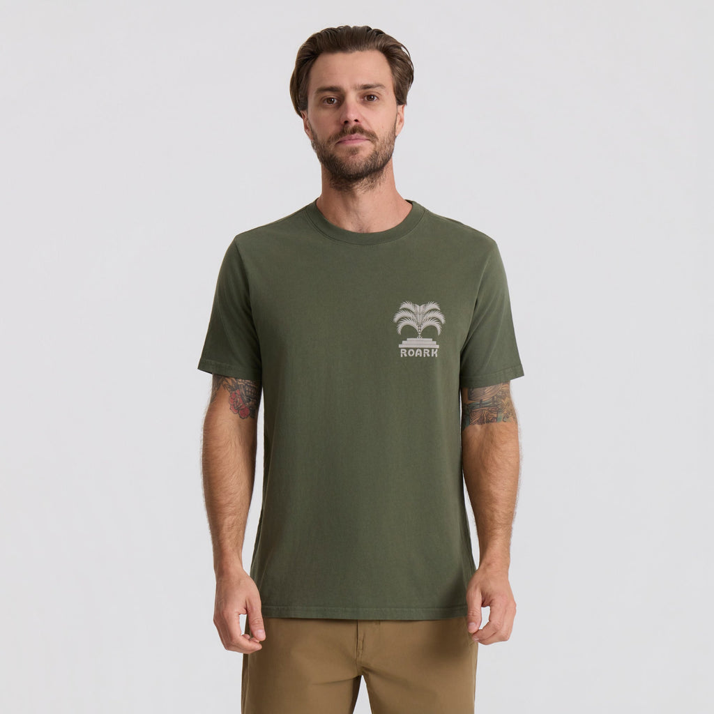 Moto Palm Premium-T-Shirt - Militärisch