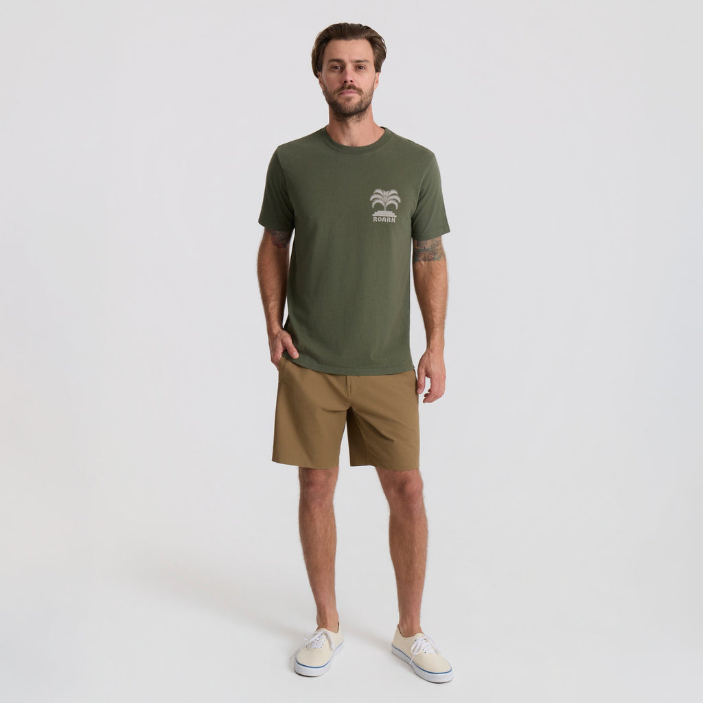 Moto Palm Premium-T-Shirt - Militärisch