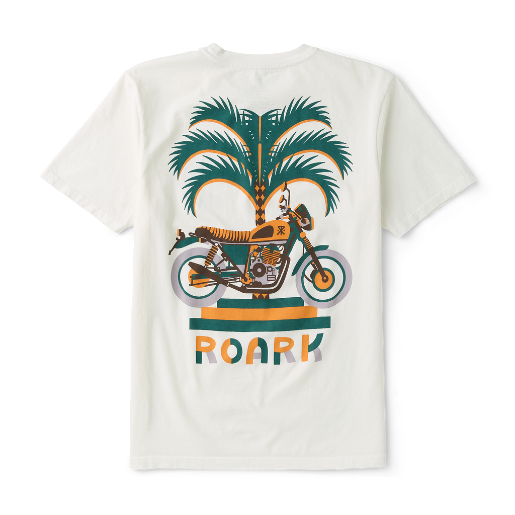 Moto Palm Premium-T-Shirt - Cremeweiß