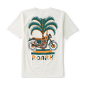 Moto Palm Premium-T-Shirt - Cremeweiß