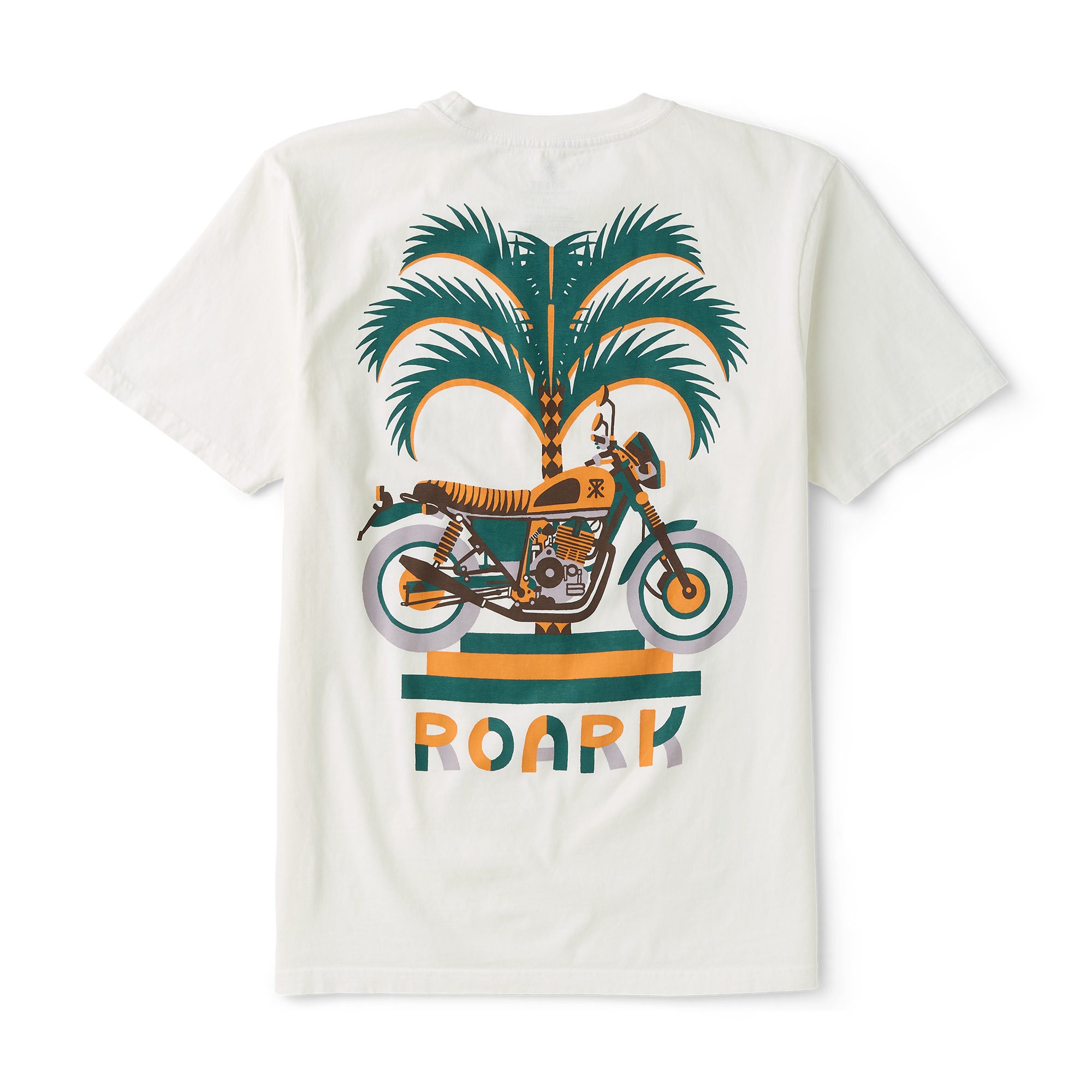 Moto Palm Premium-T-Shirt - Cremeweiß
