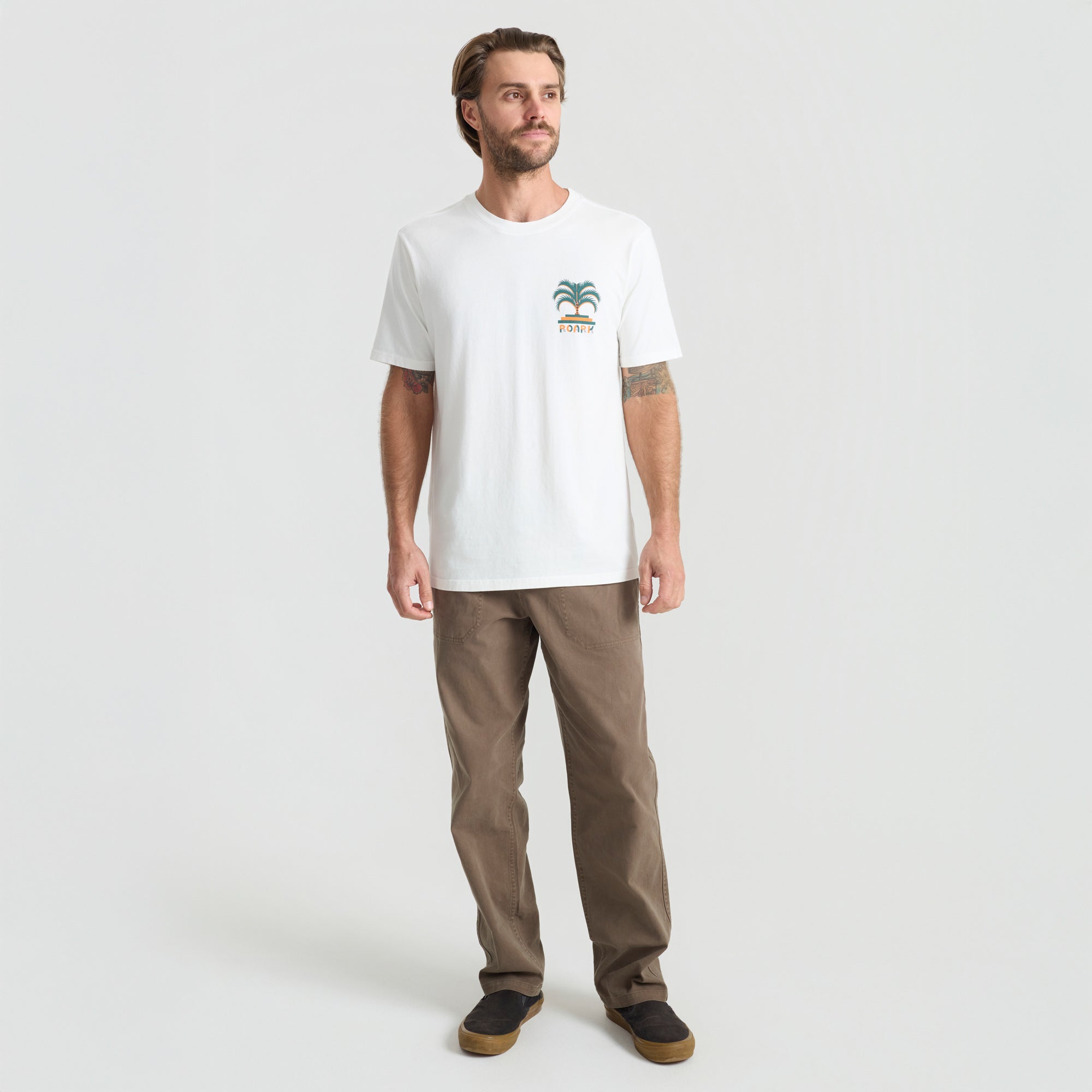 Moto Palm Premium-T-Shirt - Cremeweiß