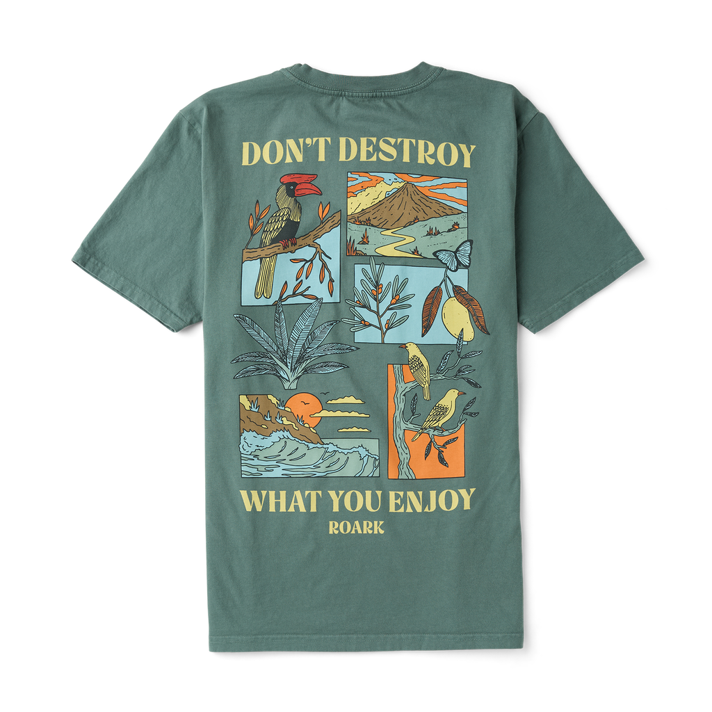 Genießen Sie Premium-T-Shirt - Schiefergrün