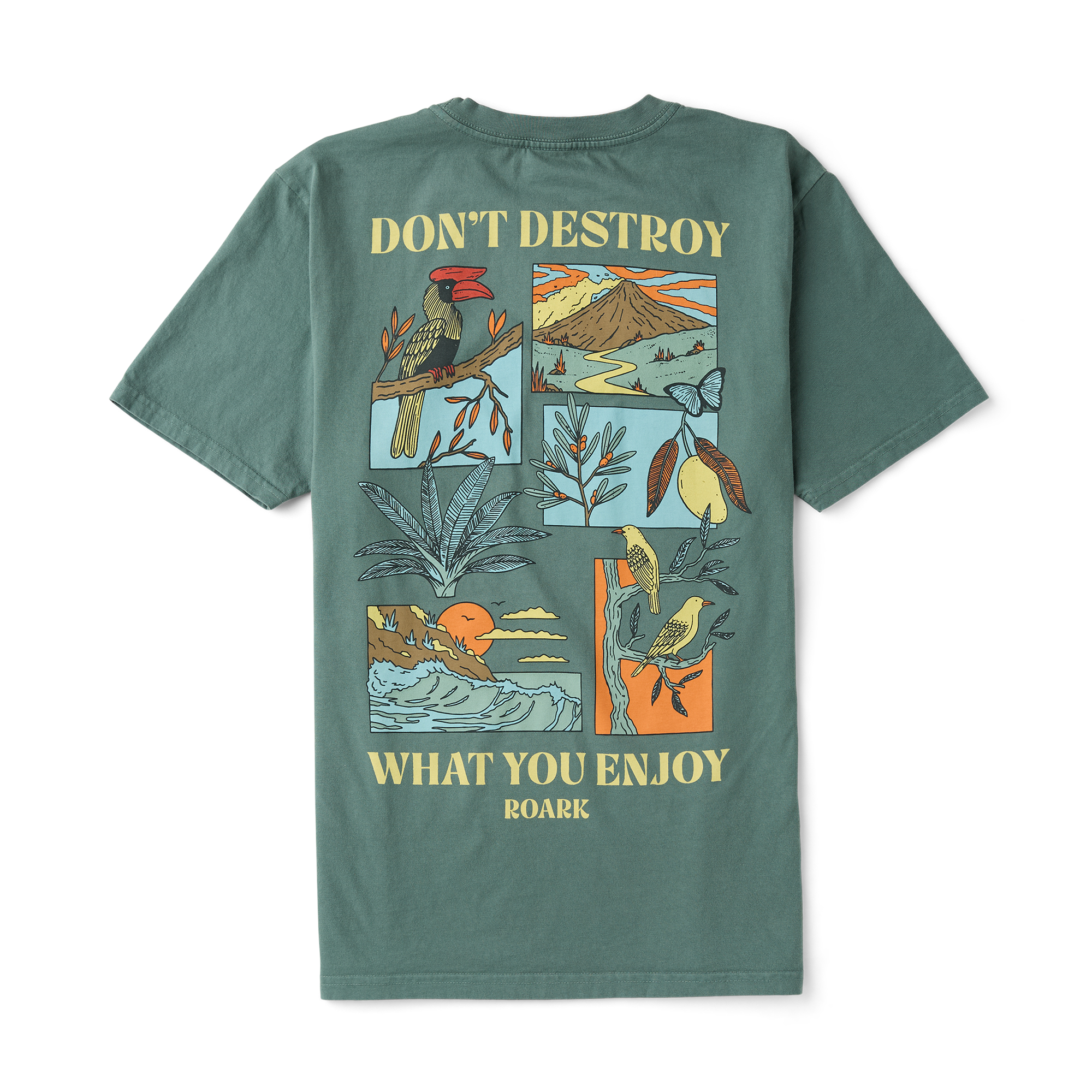 Genießen Sie Premium-T-Shirt - Schiefergrün
