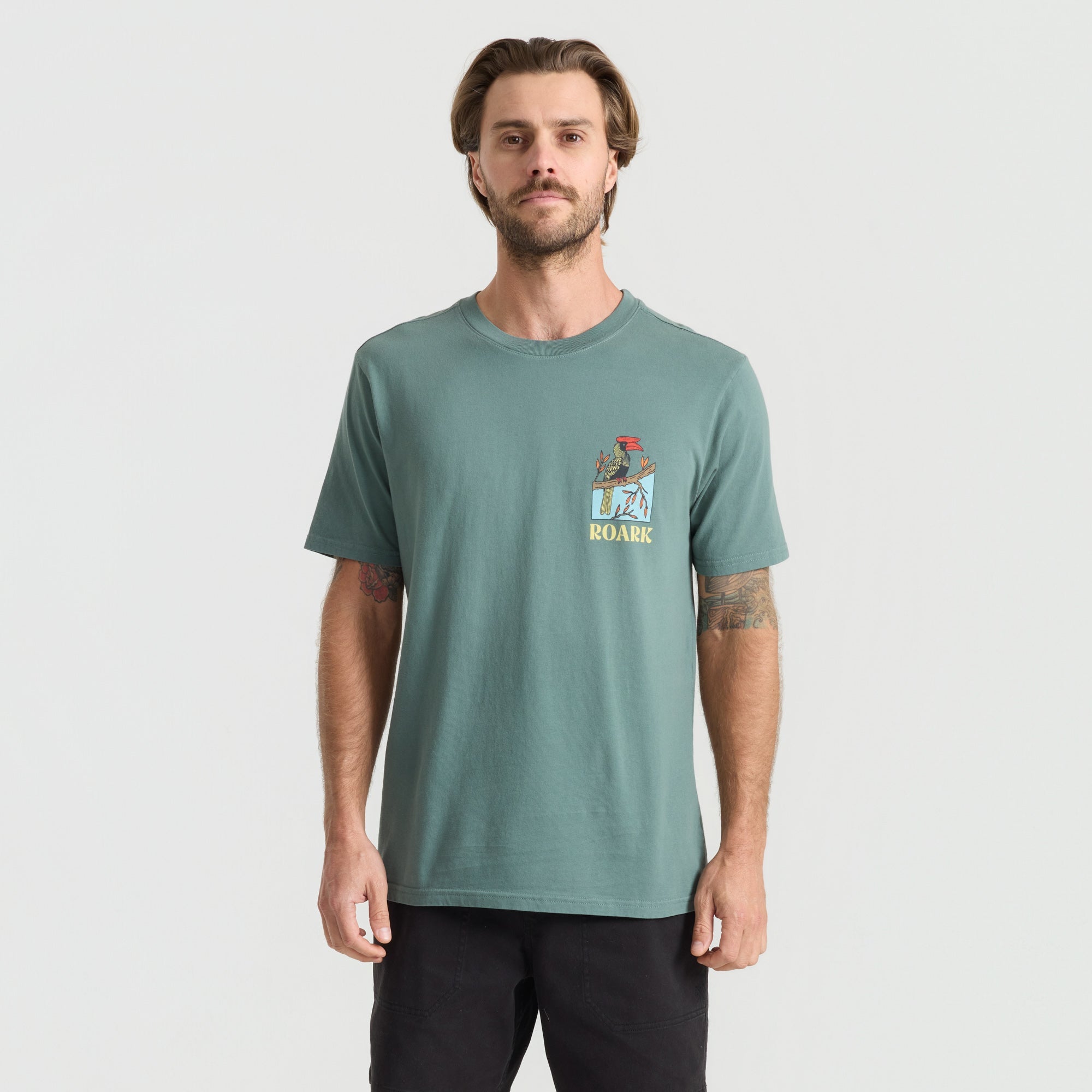 Genießen Sie Premium-T-Shirt - Schiefergrün