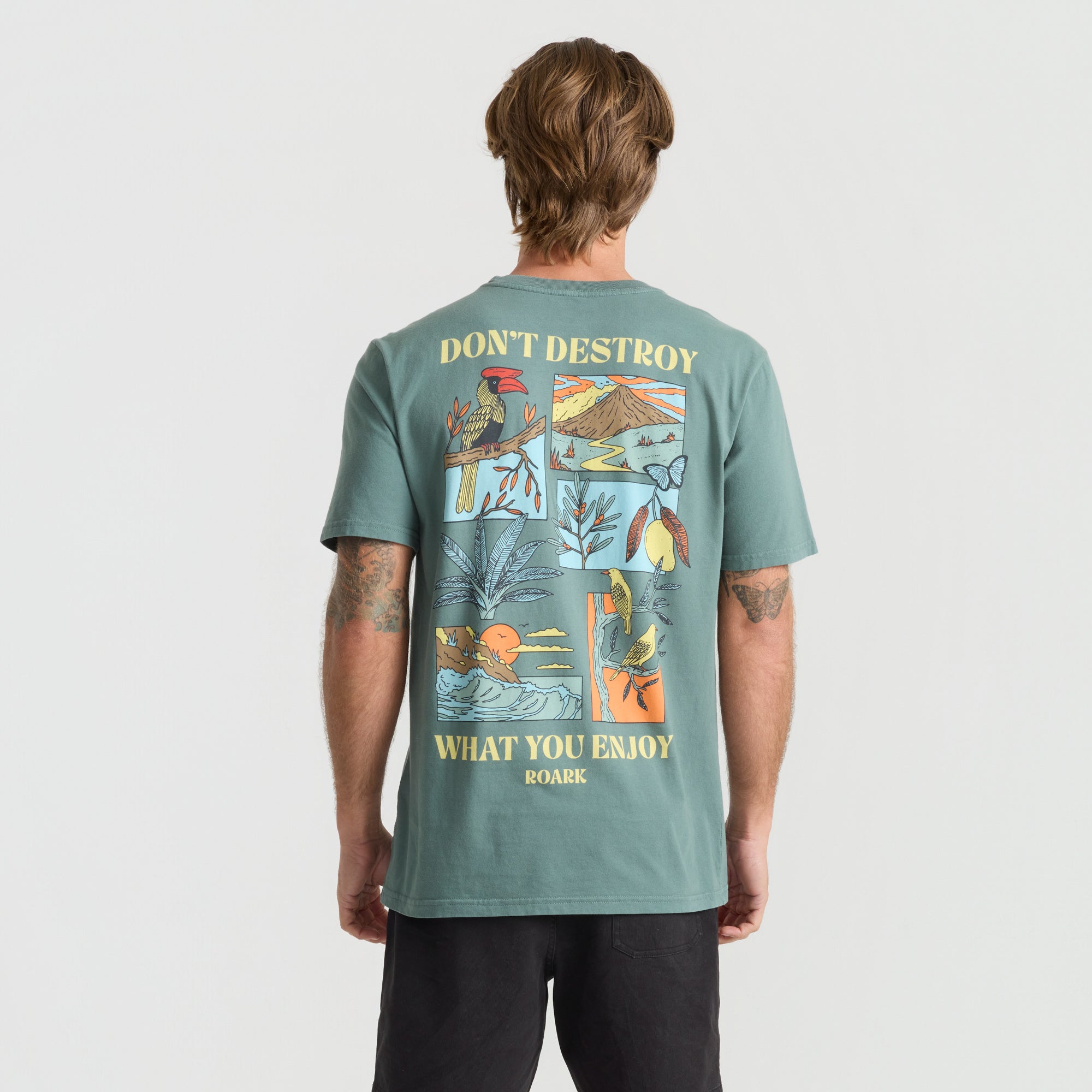 Genießen Sie Premium-T-Shirt - Schiefergrün
