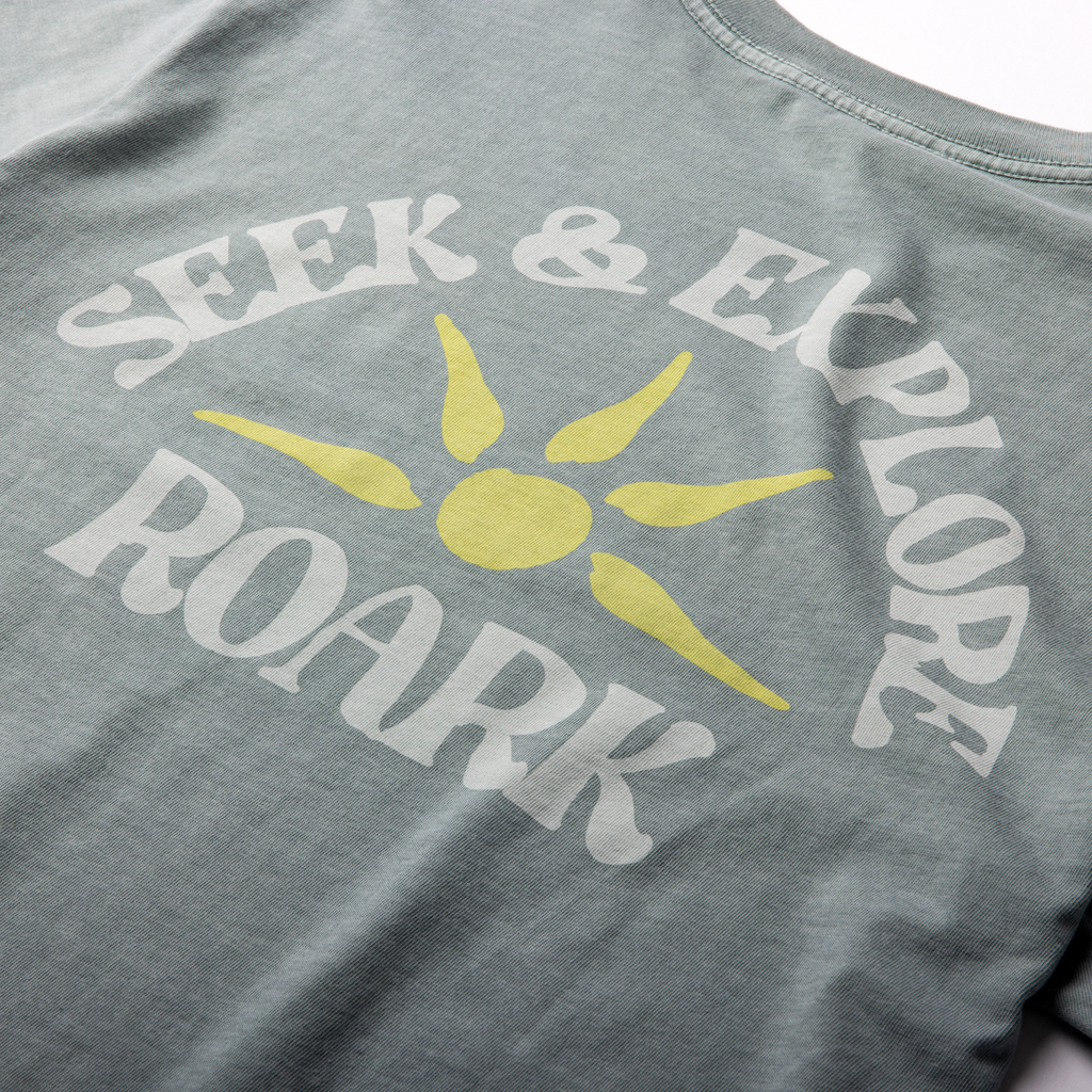 Seek & Explore Premium-T-Shirt - Hazy Blau