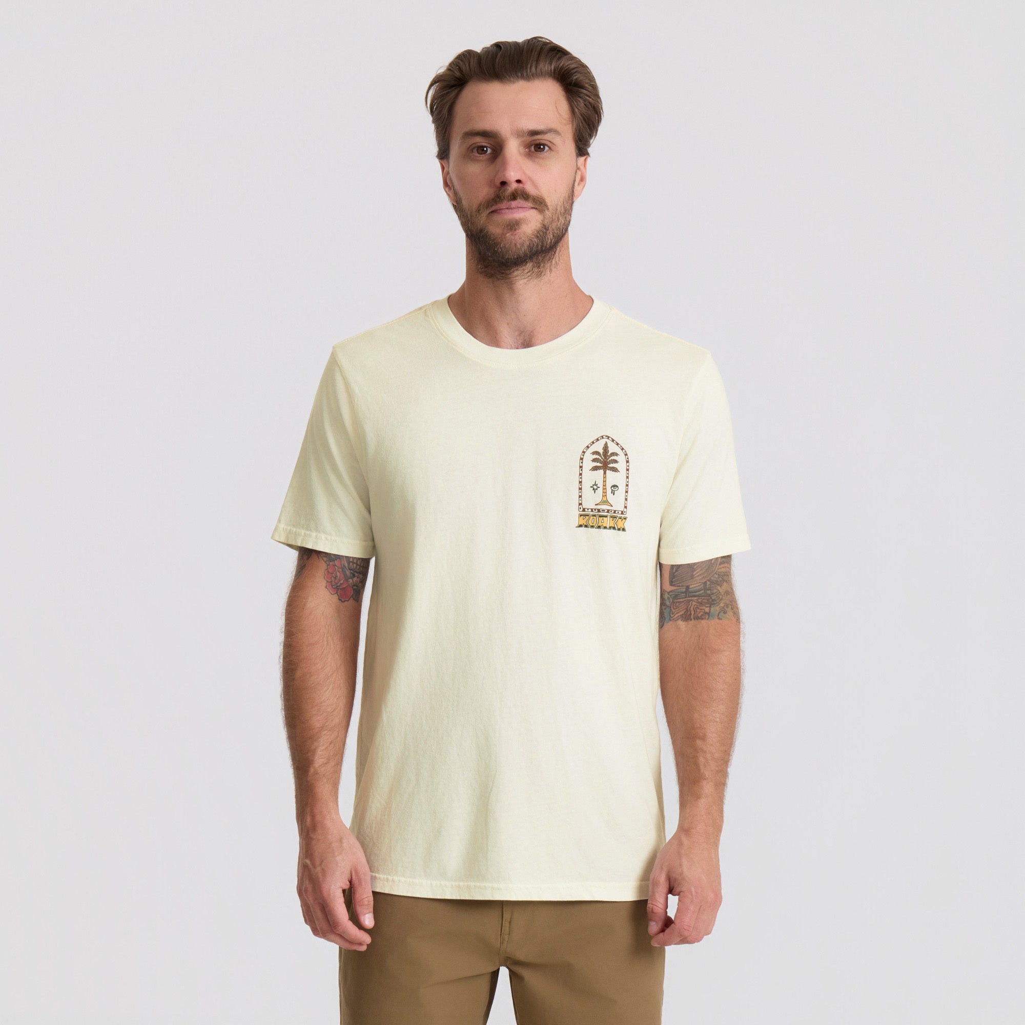 Augs Palm Premium-T-Shirt - Cremeweiß