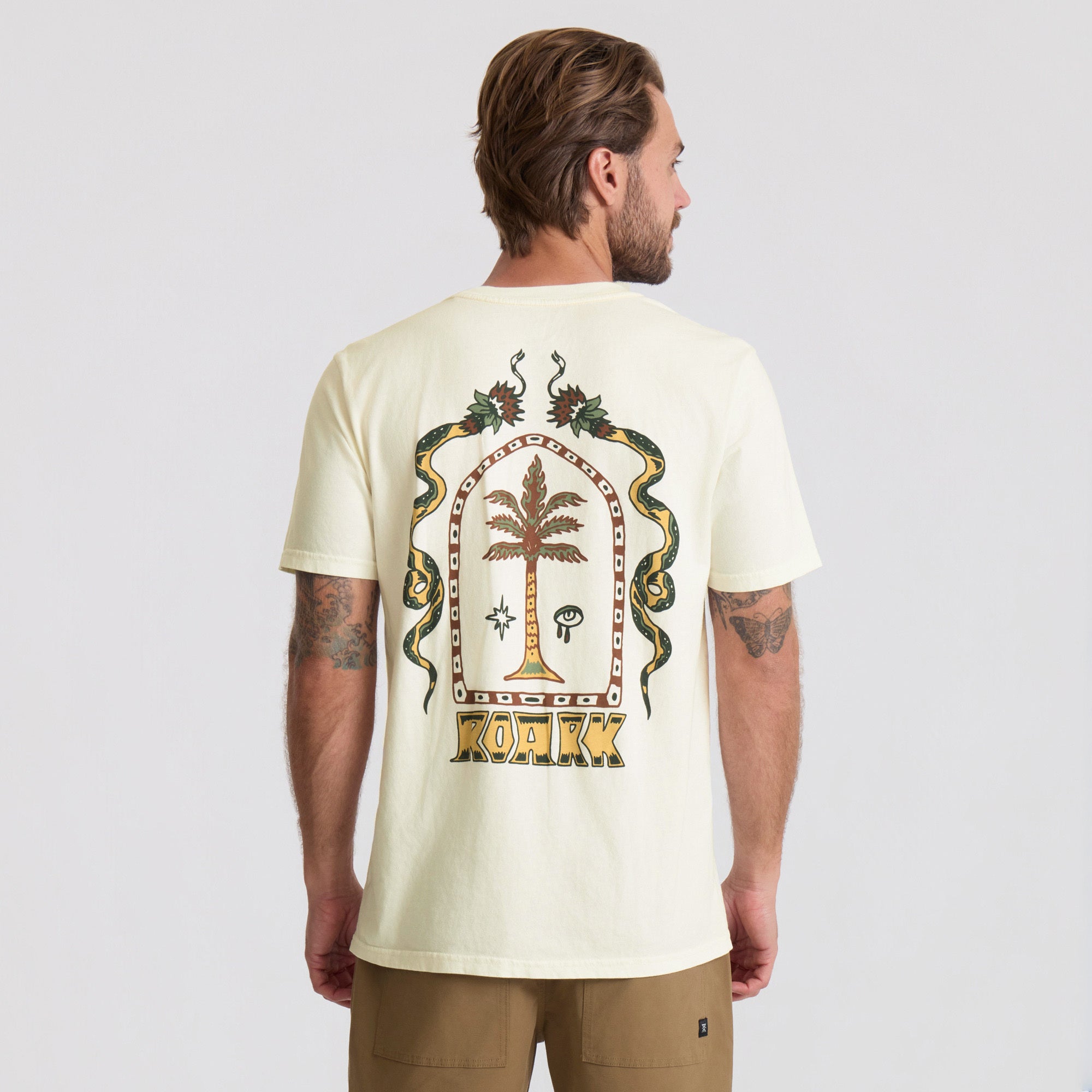 Augs Palm Premium-T-Shirt - Cremeweiß