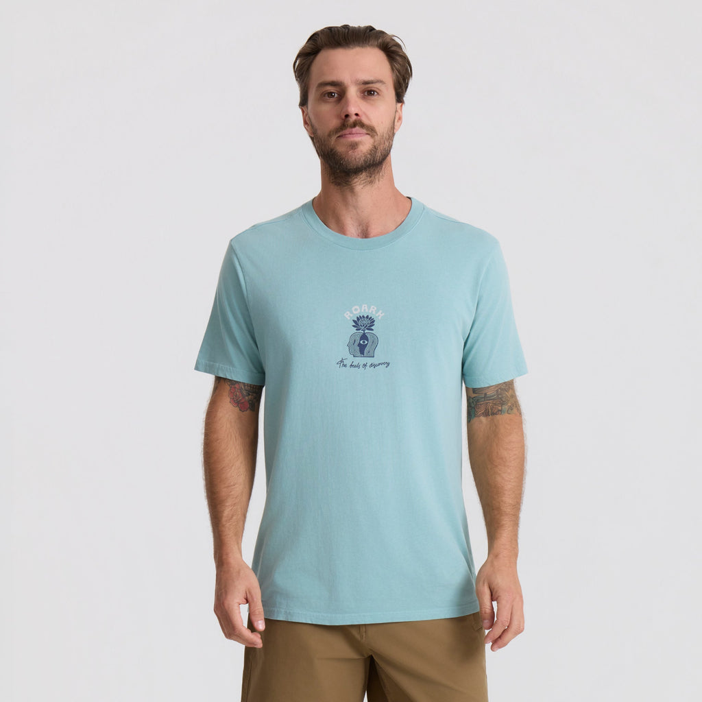 Beats Of Discovery Premium-T-Shirt - Hazy Blau