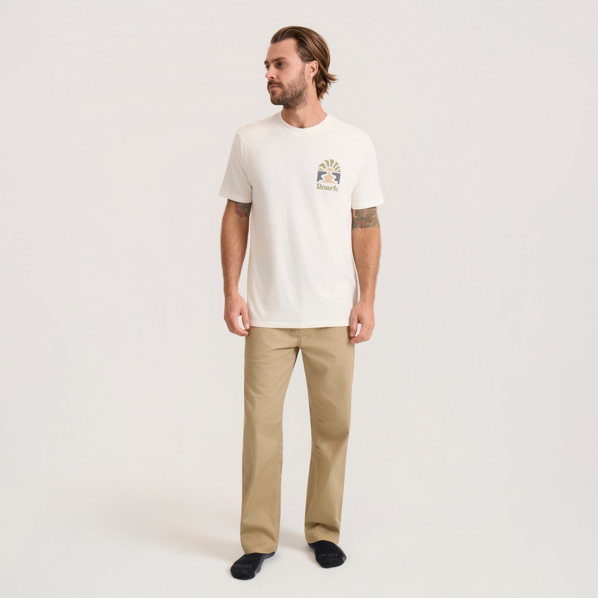 Roaming Premium-T-Shirt - Cremeweiß