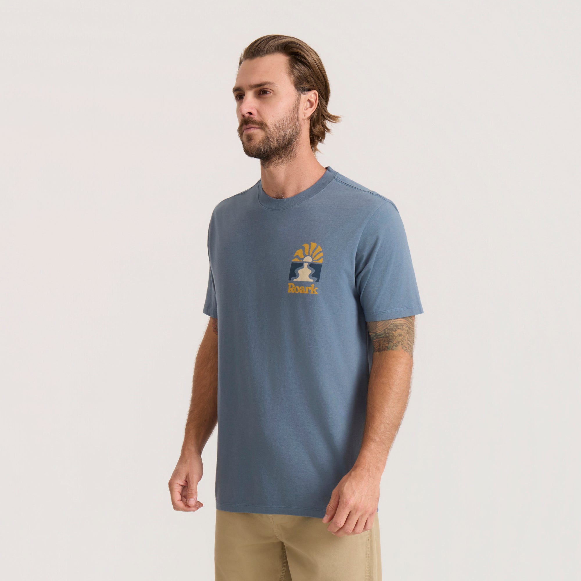 Roaming Premium-T-Shirt - Schiefergrau