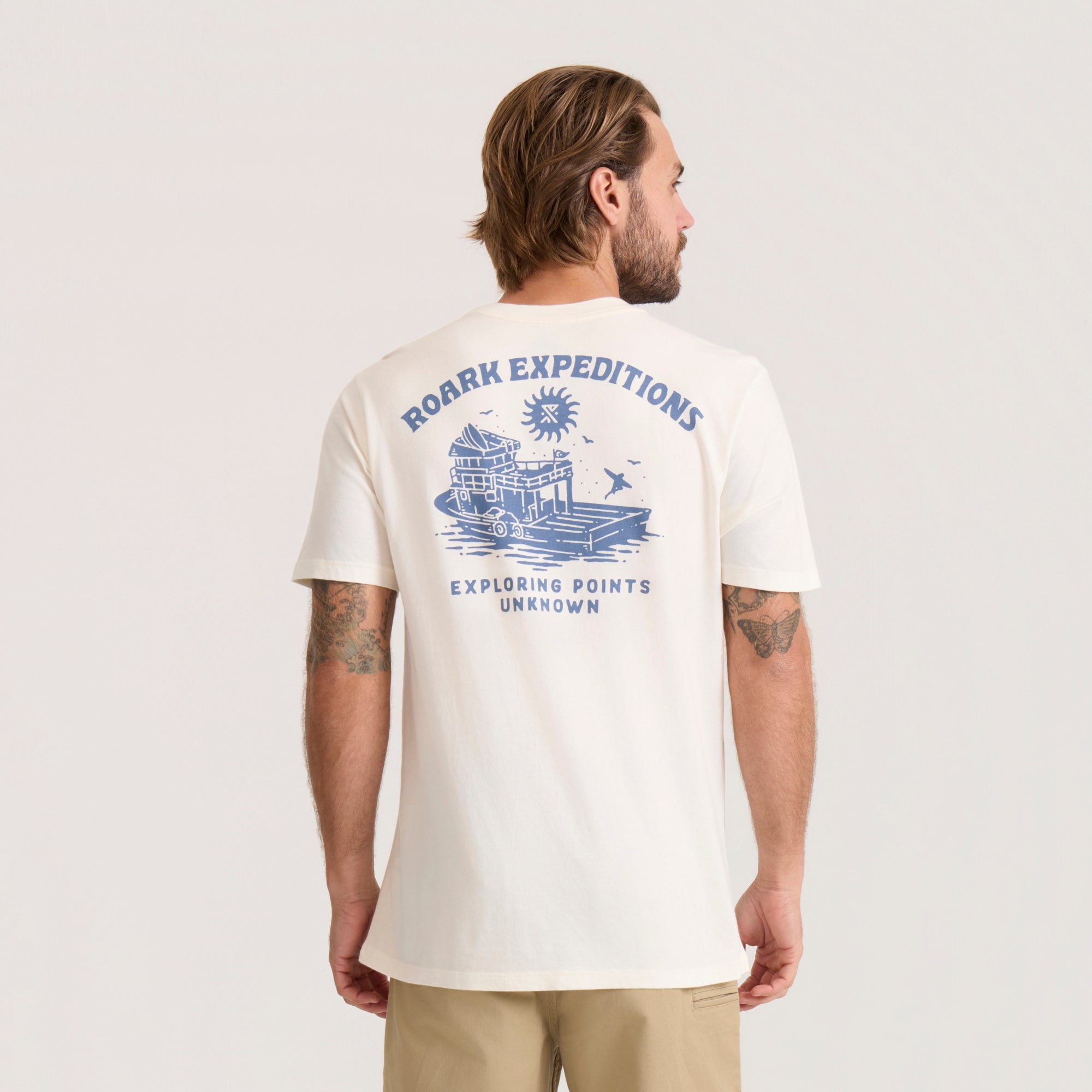 Unbekannte Punkte Premium-T-Shirt - Cremeweiß
