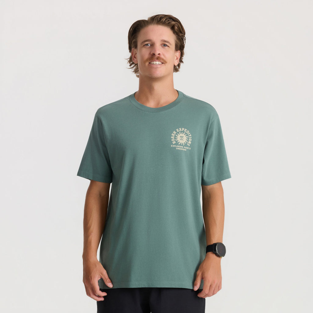 Unbekannte Punkte Premium-T-Shirt - Schiefergrün