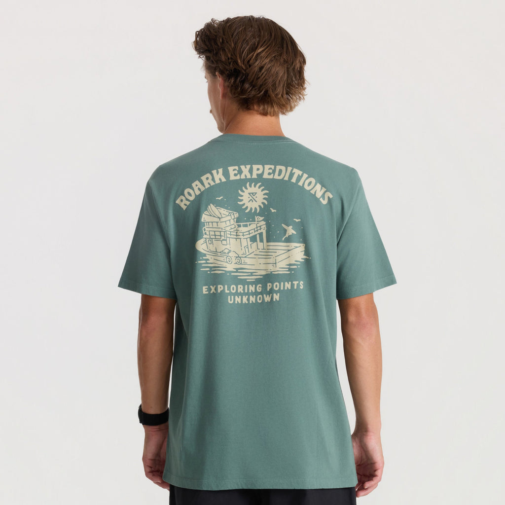 Unbekannte Punkte Premium-T-Shirt - Schiefergrün