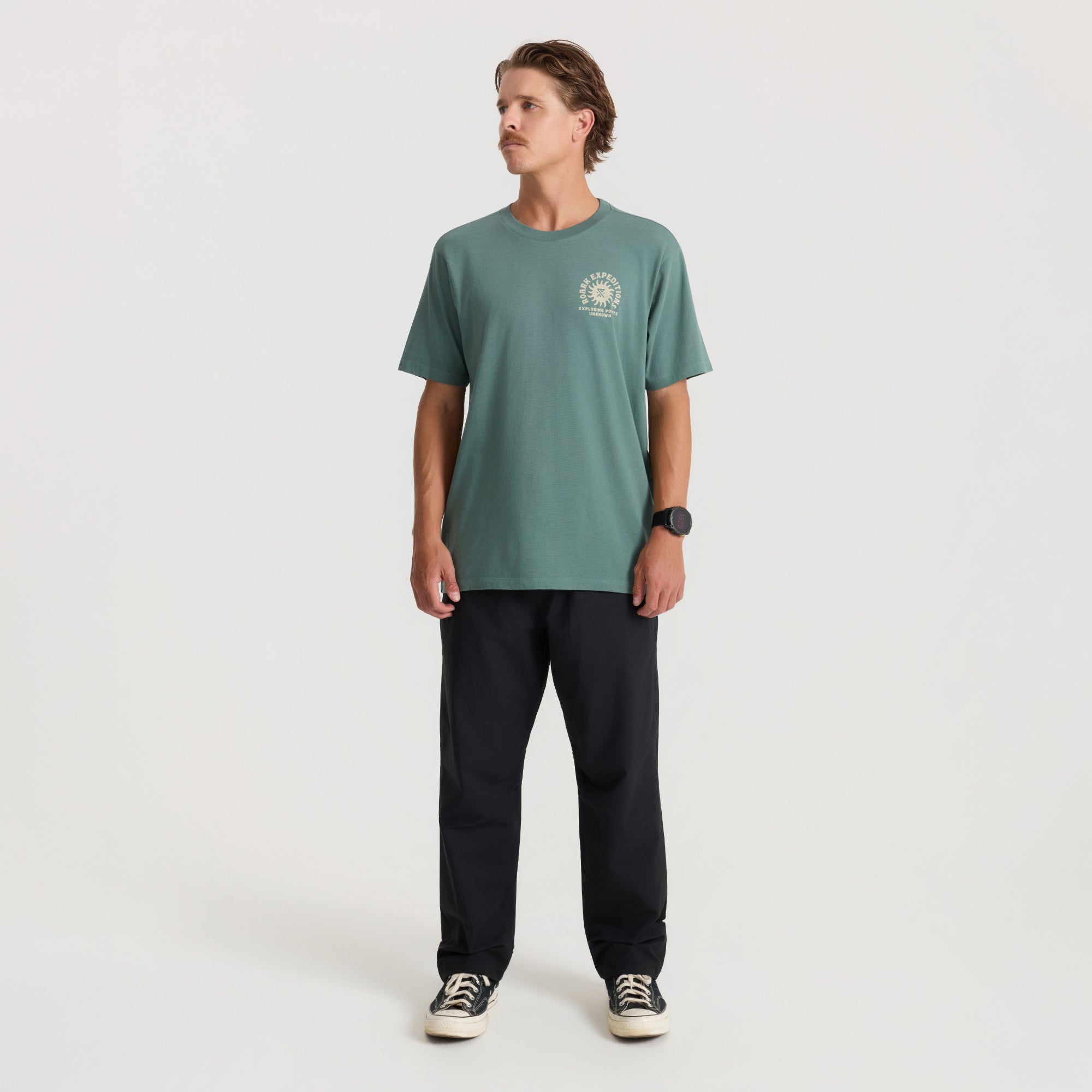 Unbekannte Punkte Premium-T-Shirt - Schiefergrün