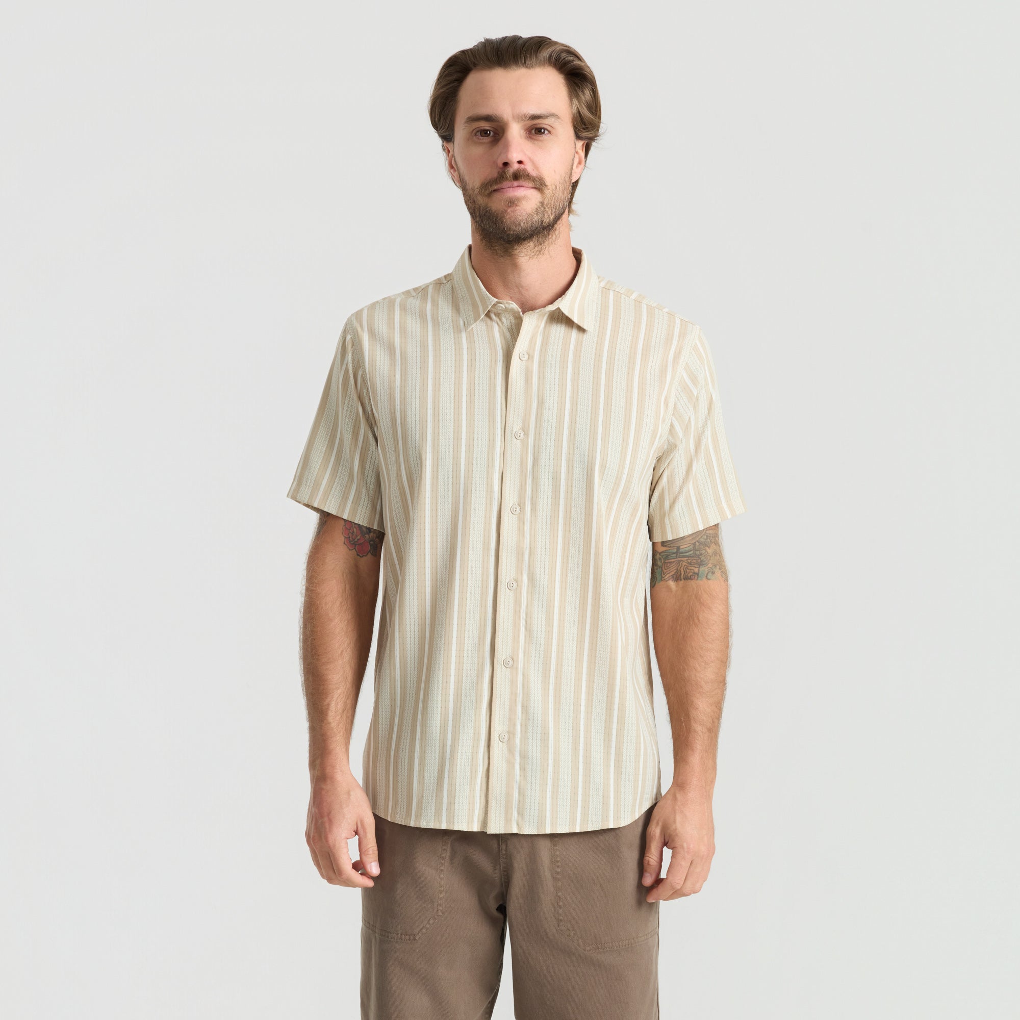 Bless Up Atmungsaktives Stretch-Shirt - Beige