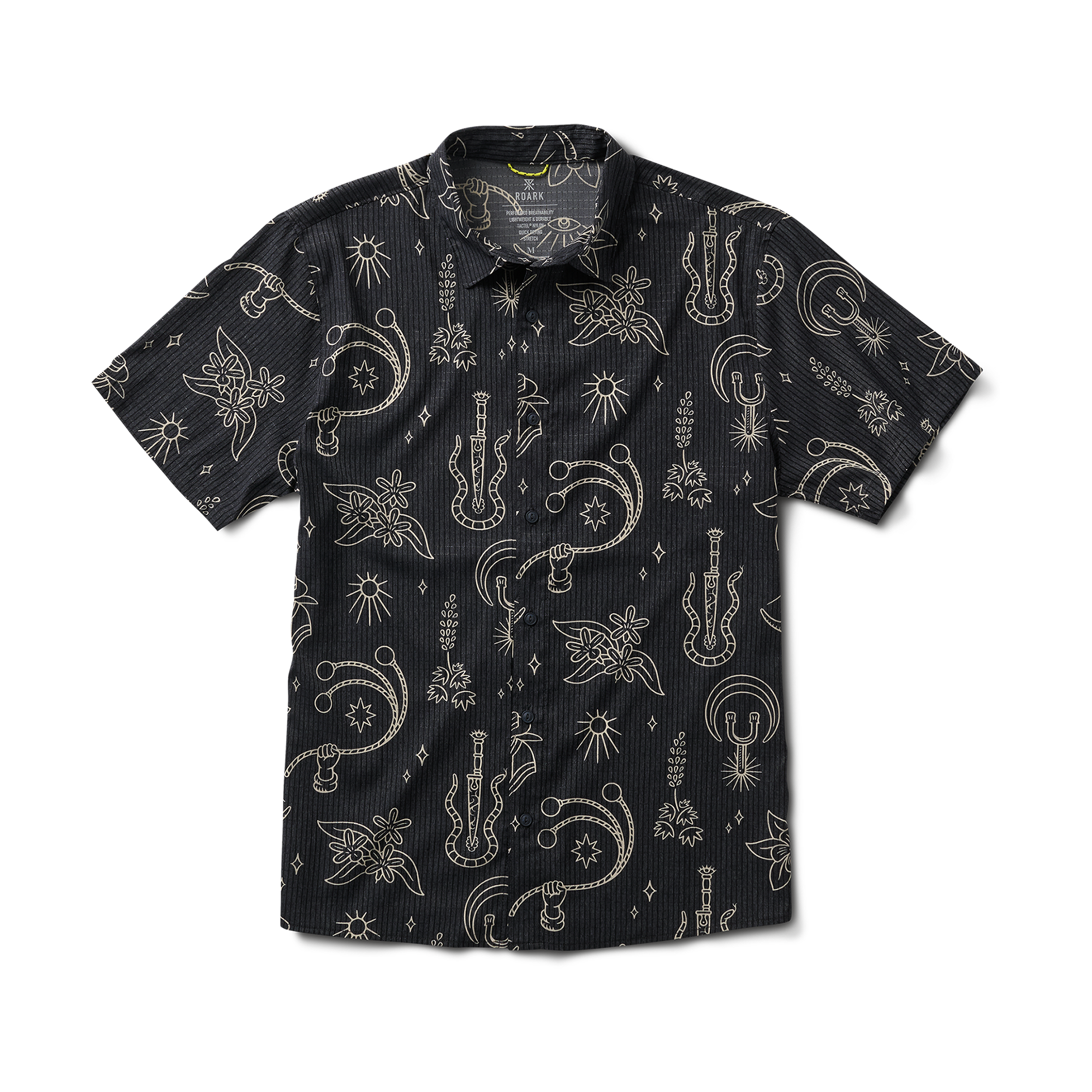 Bless Up Atmungsaktives Stretch-Shirt - Schwarz