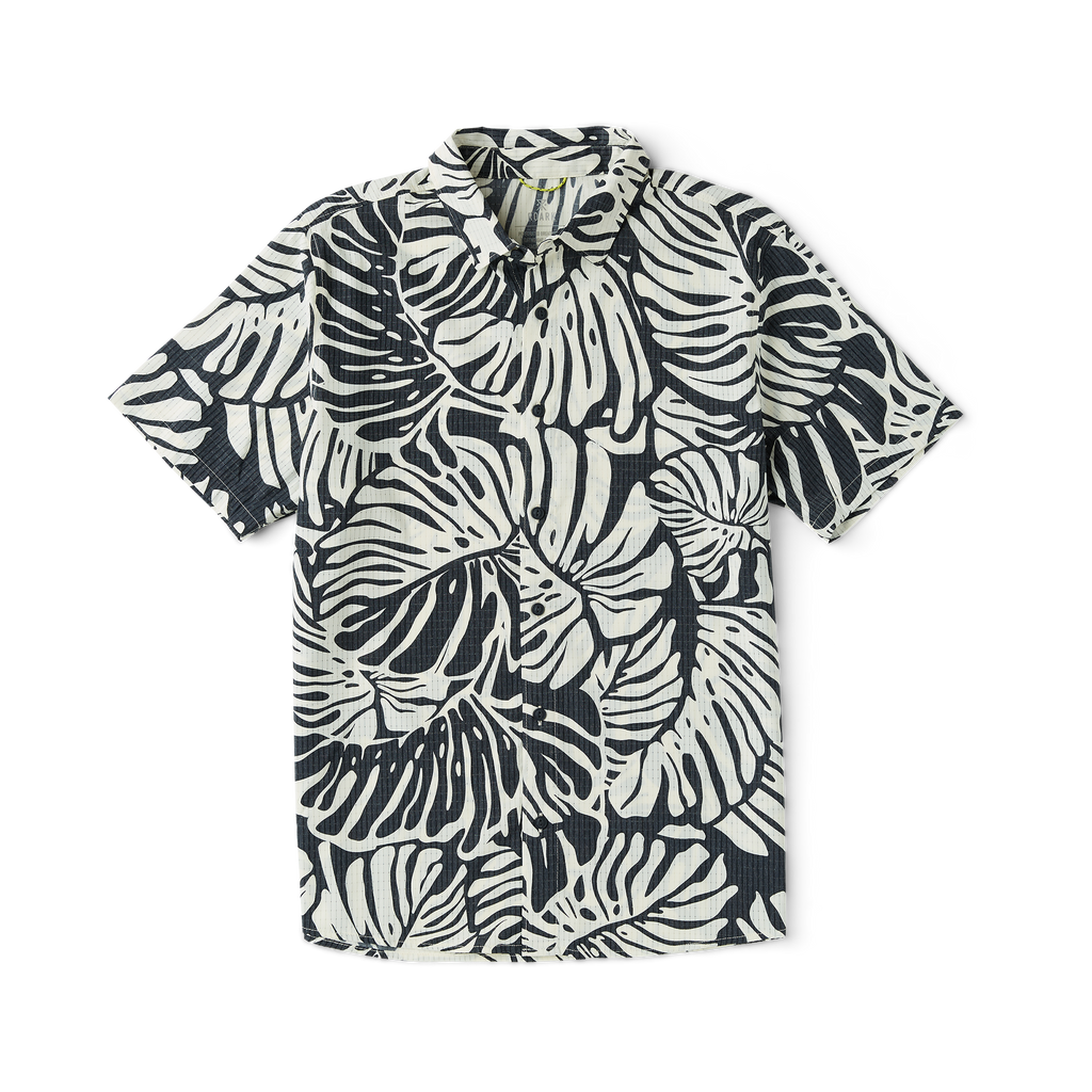 Bless Up Atmungsaktives Stretch-Shirt - Schwarz Monstera (Deutsche Ausgabe)